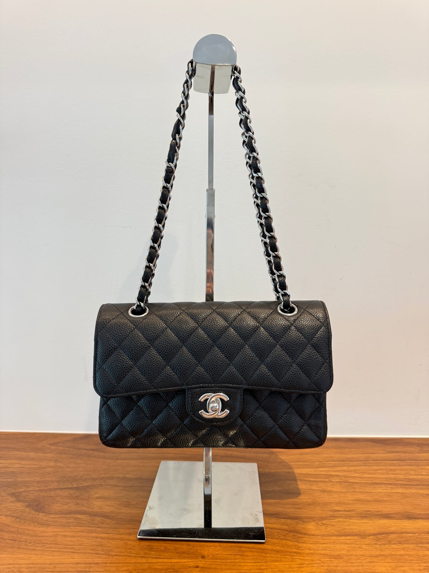 Chanel Caviar Quilted Small Double Flap in Black Pre-Owned