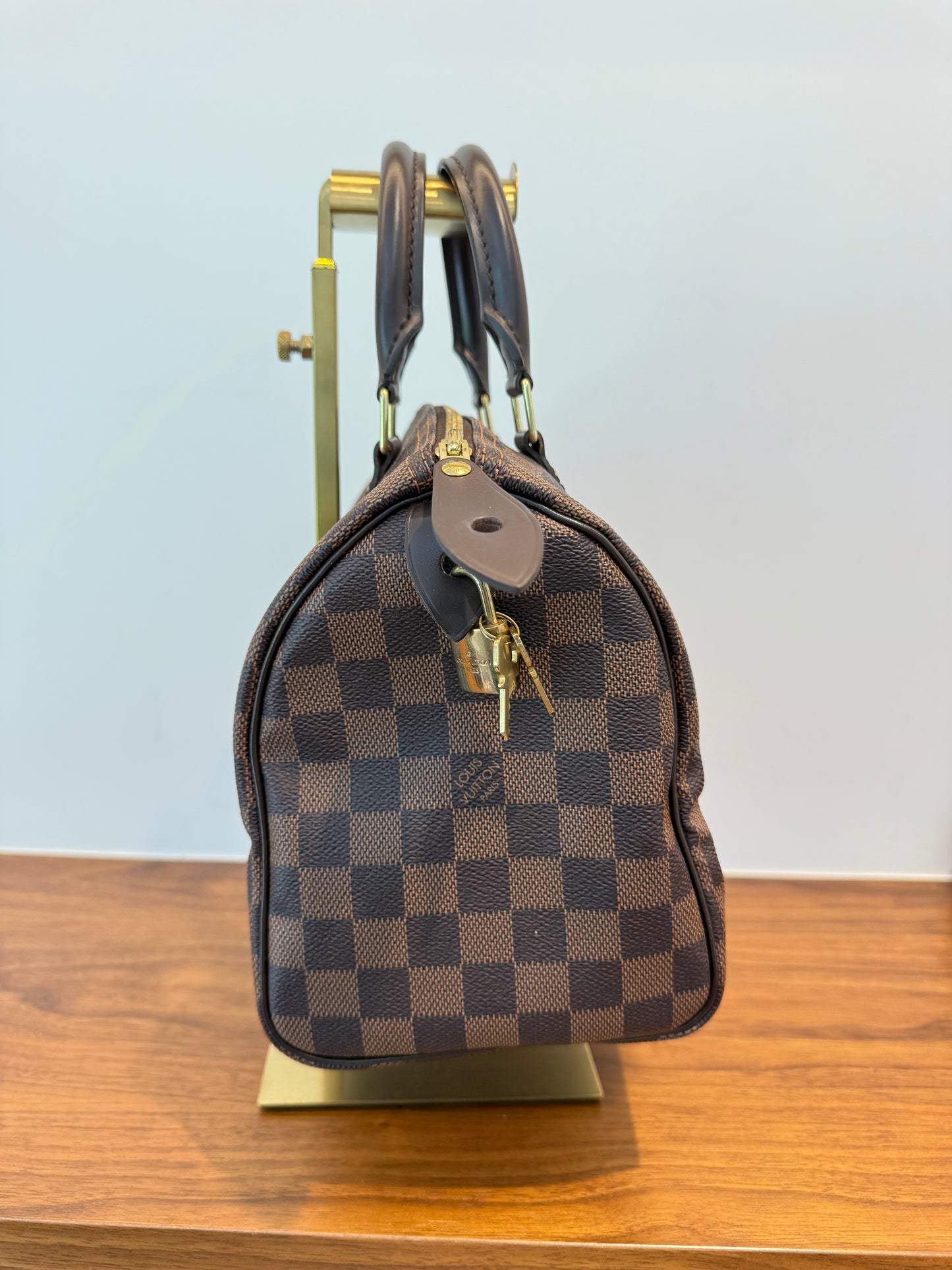Louis Vuitton Speedy 25 in Damier Ebene Full Set Pre-Owned