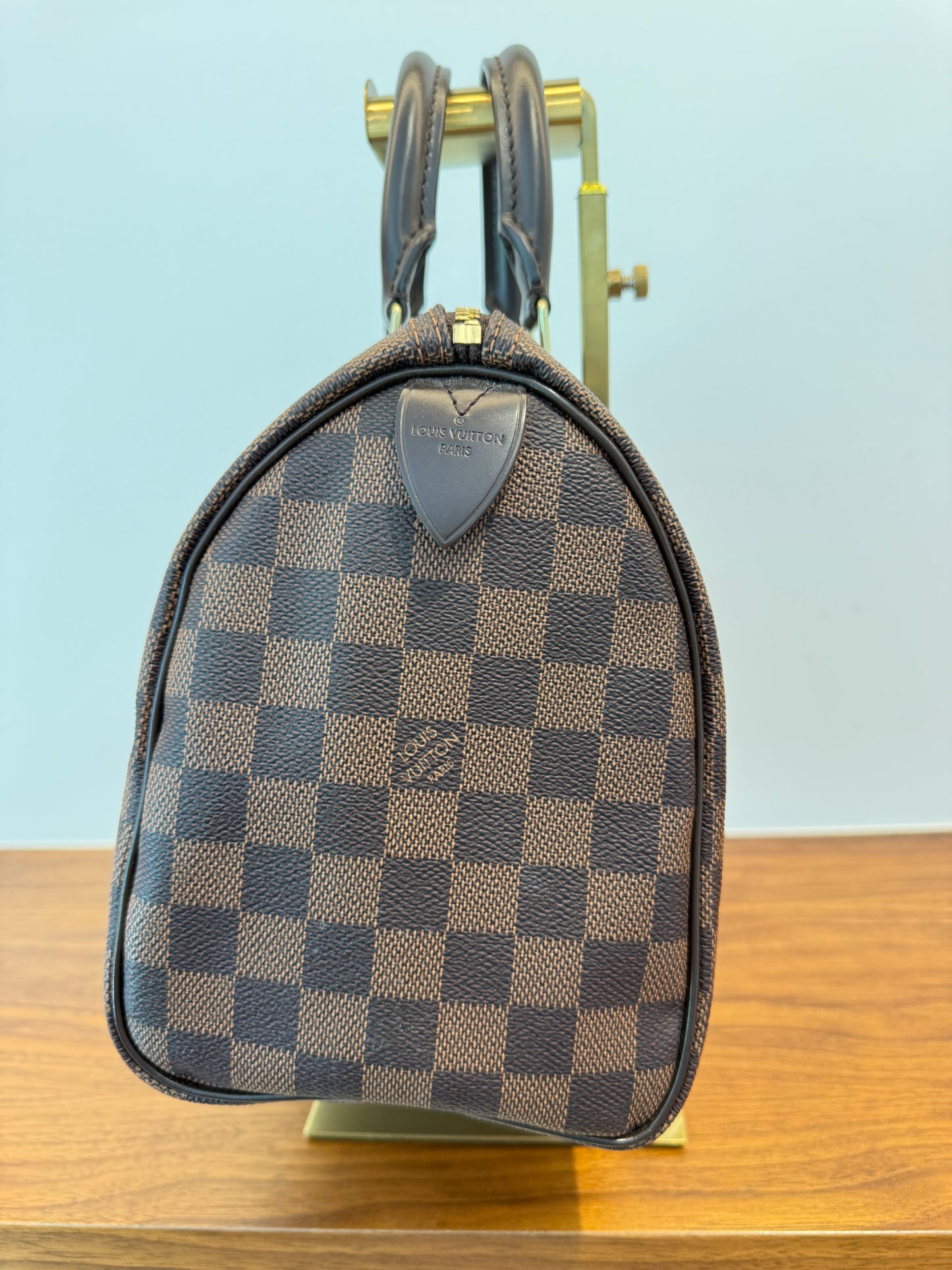 Louis Vuitton Speedy 25 in Damier Ebene Full Set Pre-Owned