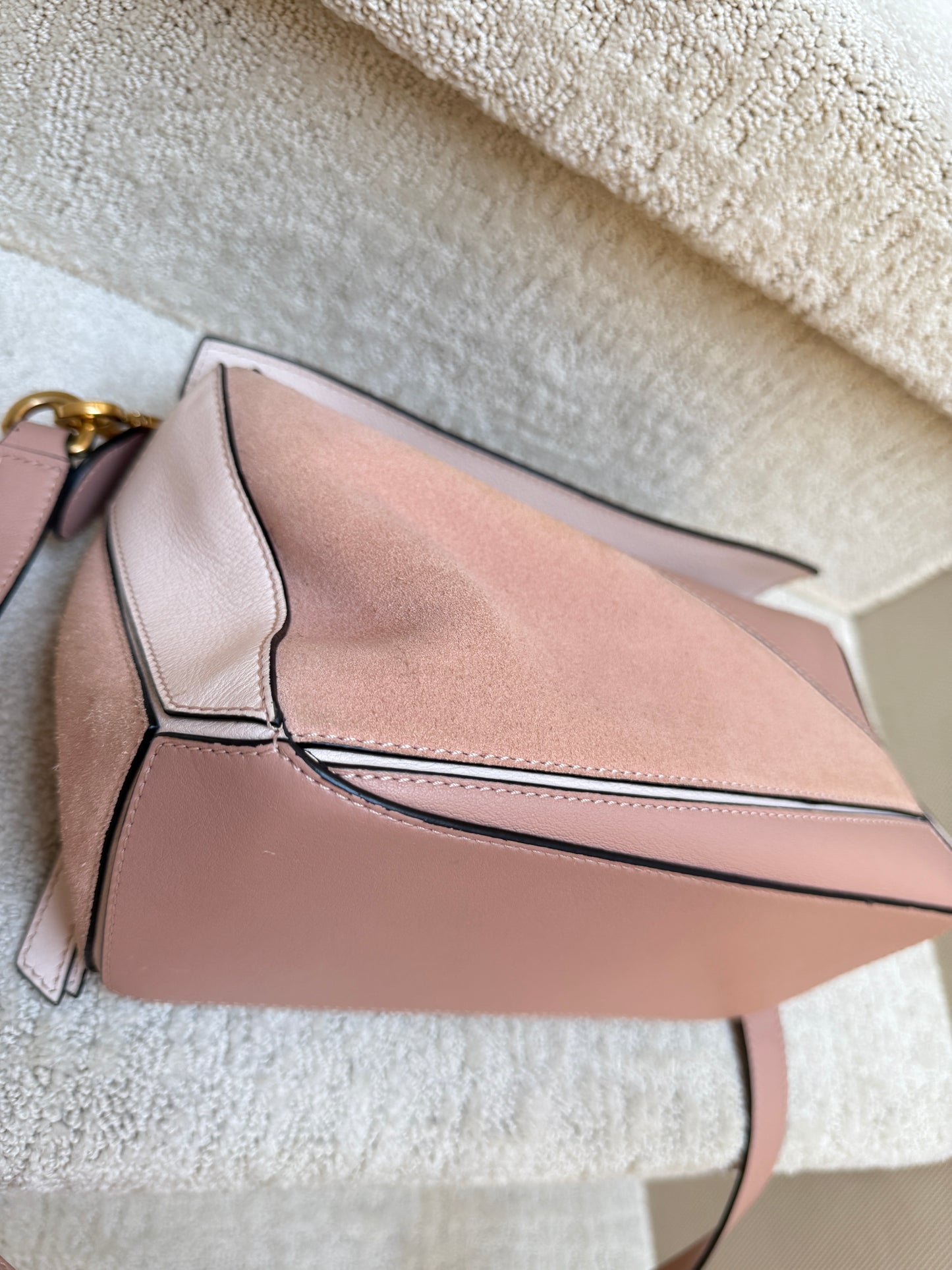 Loewe Puzzle Bag in Blush Small Authentic Preloved