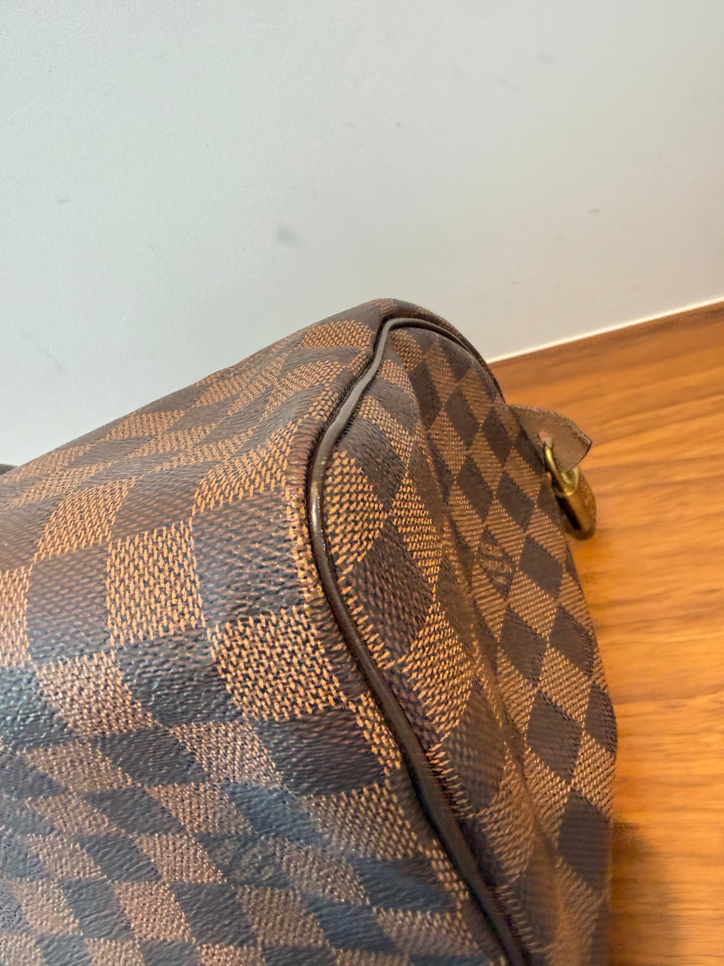 Louis Vuitton Speedy 25 in Damier Ebene Full Set Pre-Owned