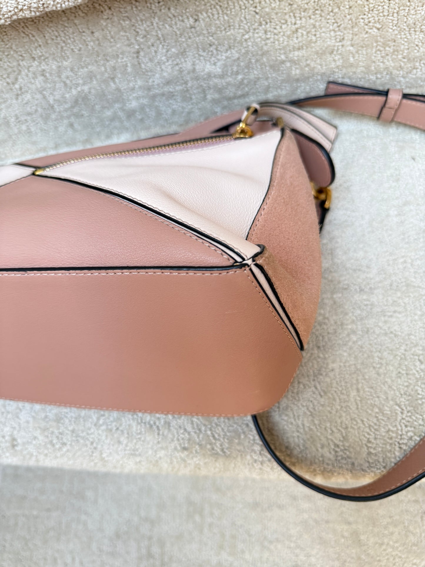 Loewe Puzzle Bag in Blush Small Authentic Preloved