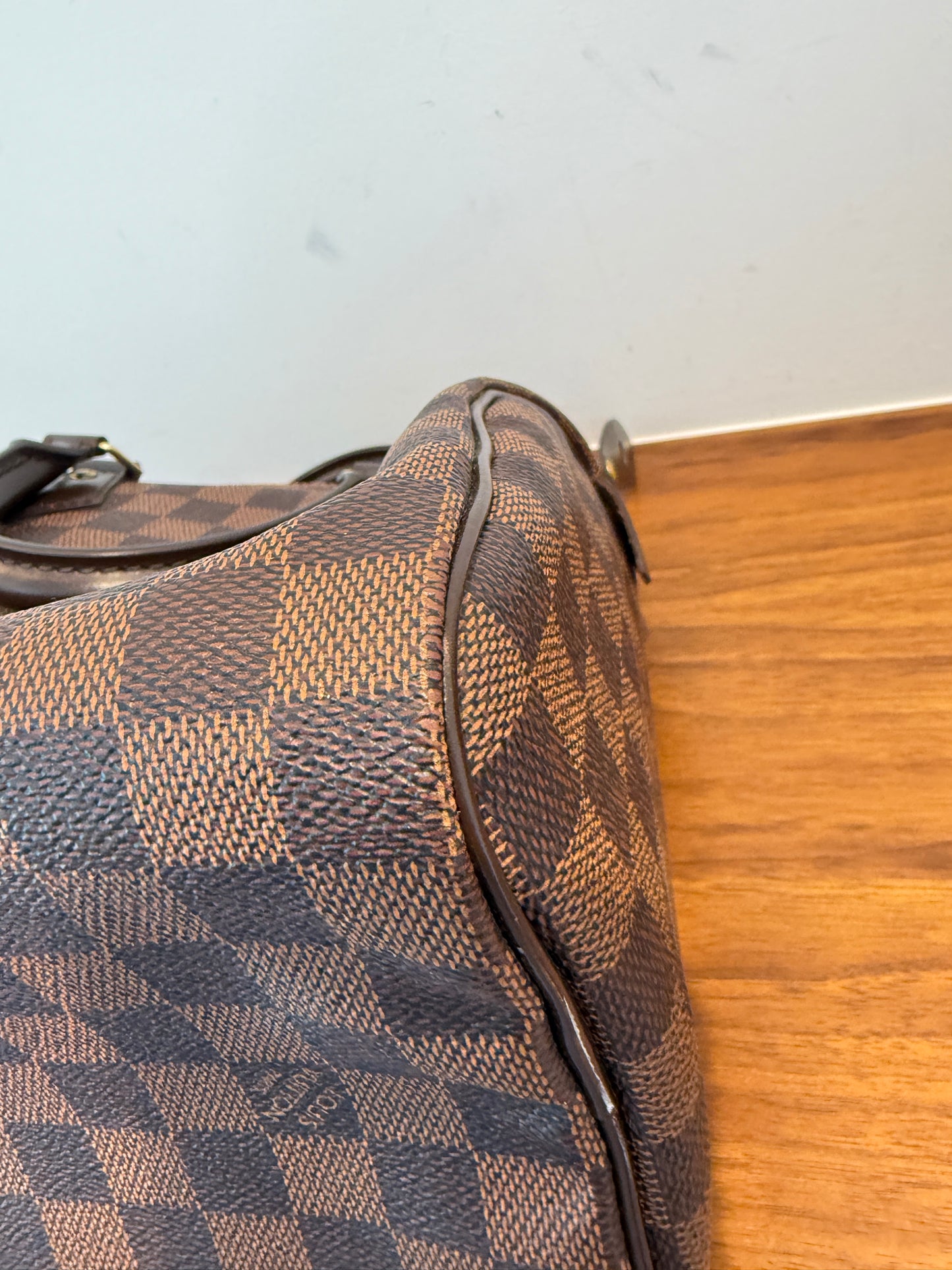 Louis Vuitton Speedy 25 in Damier Ebene Full Set Pre-Owned