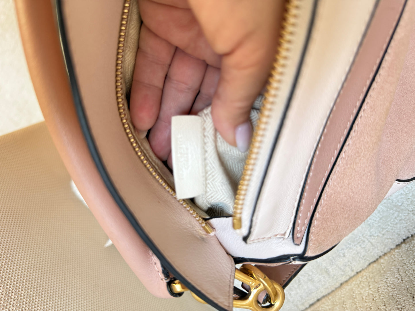 Loewe Puzzle Bag in Blush Small Authentic Preloved