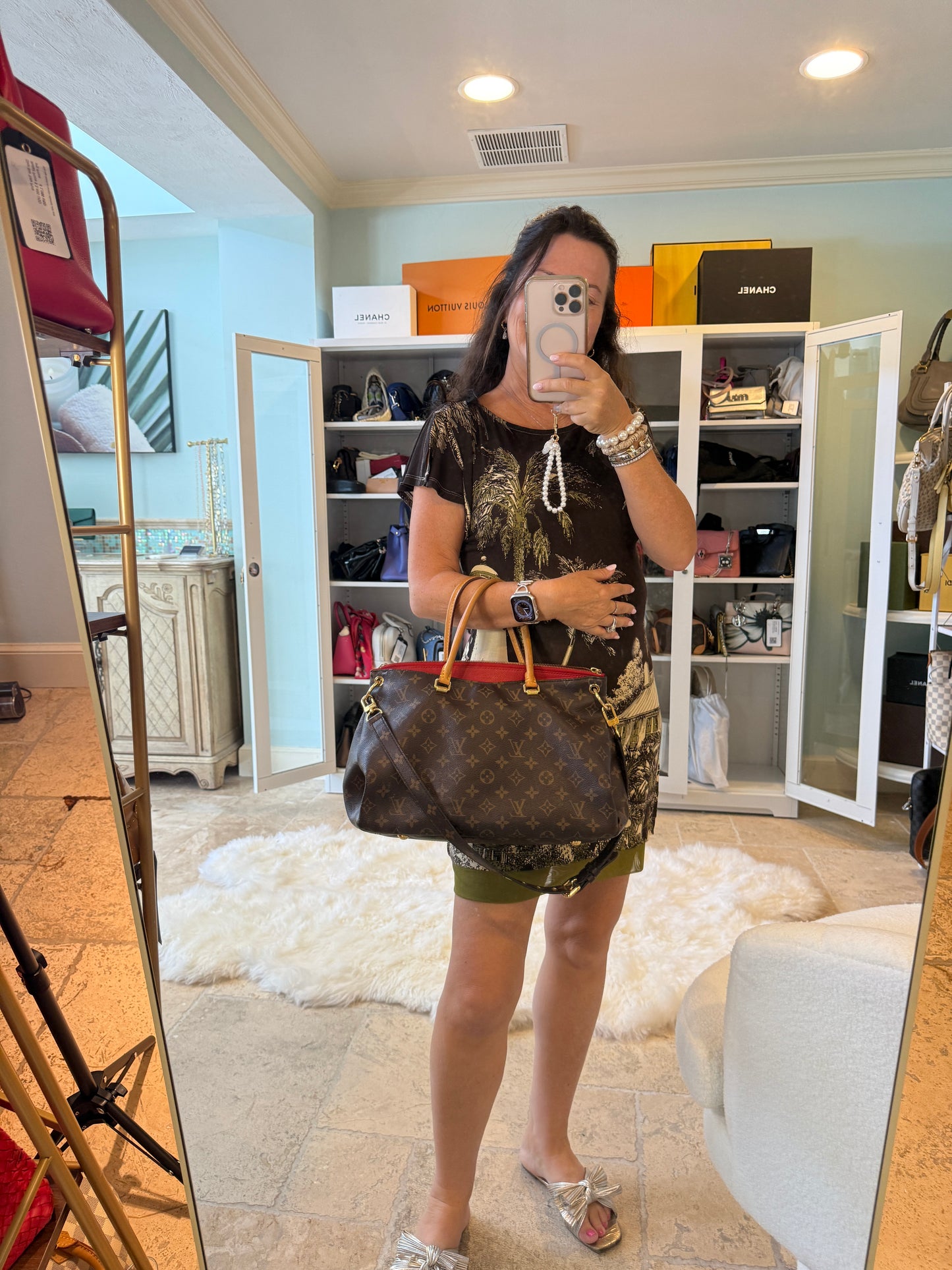 Louis Vuitton Monogram Pallas Cherry Pre-Owned
