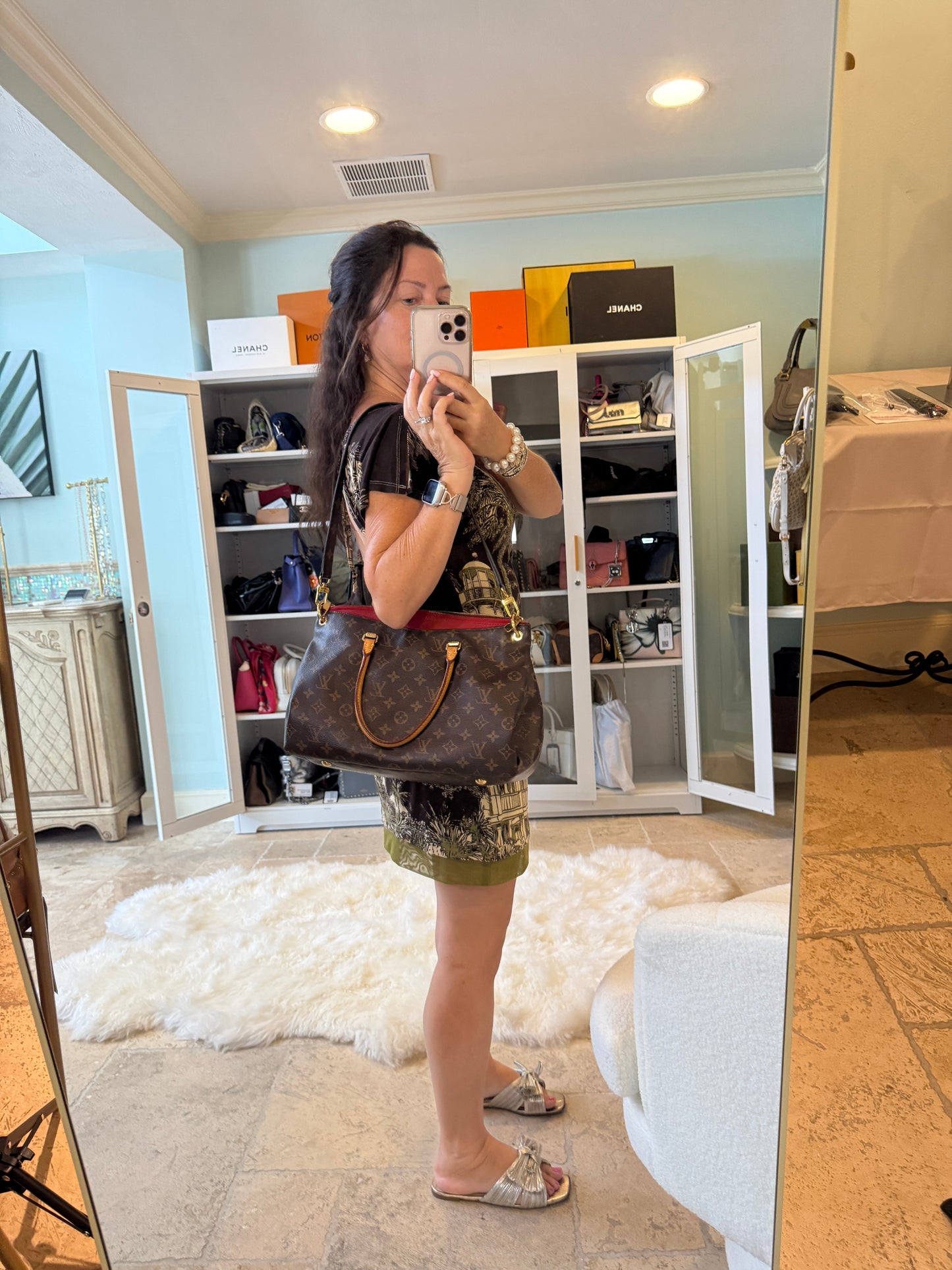 Louis Vuitton Monogram Pallas Cherry Pre-Owned