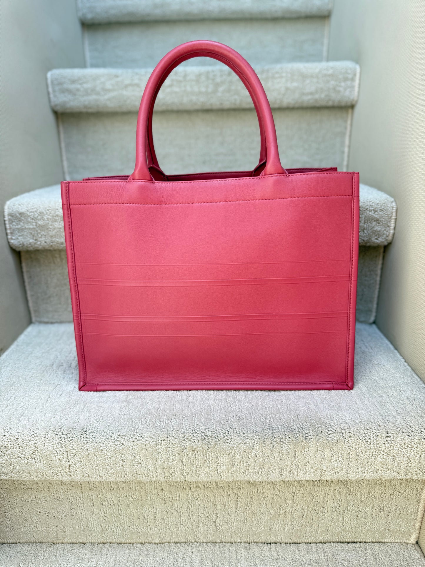 Dior Pink Book Bag handbag in full leather