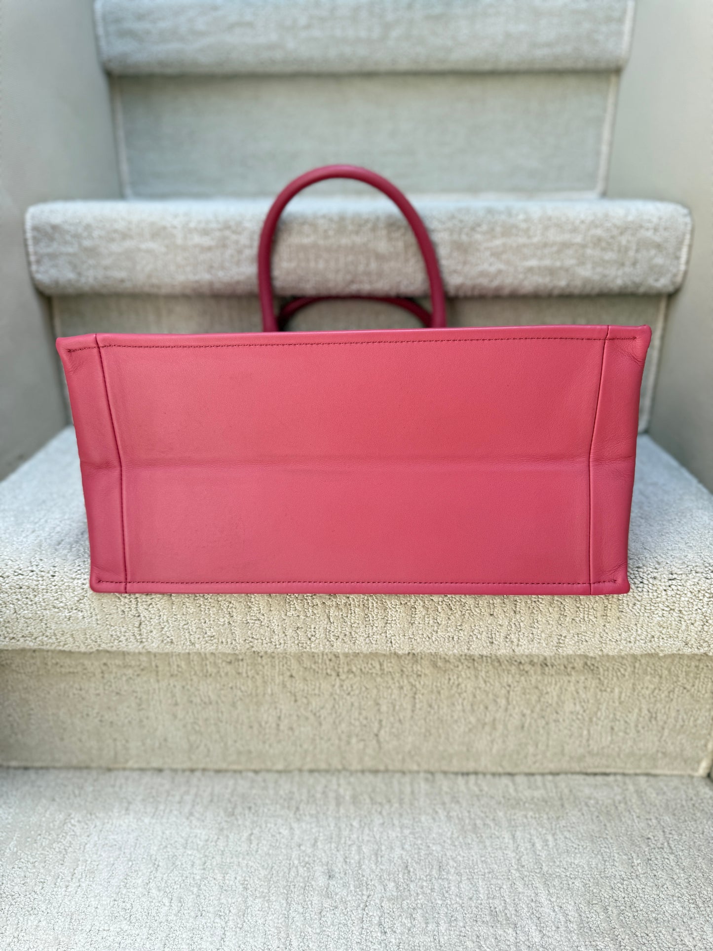 Dior Pink Book Bag handbag in full leather