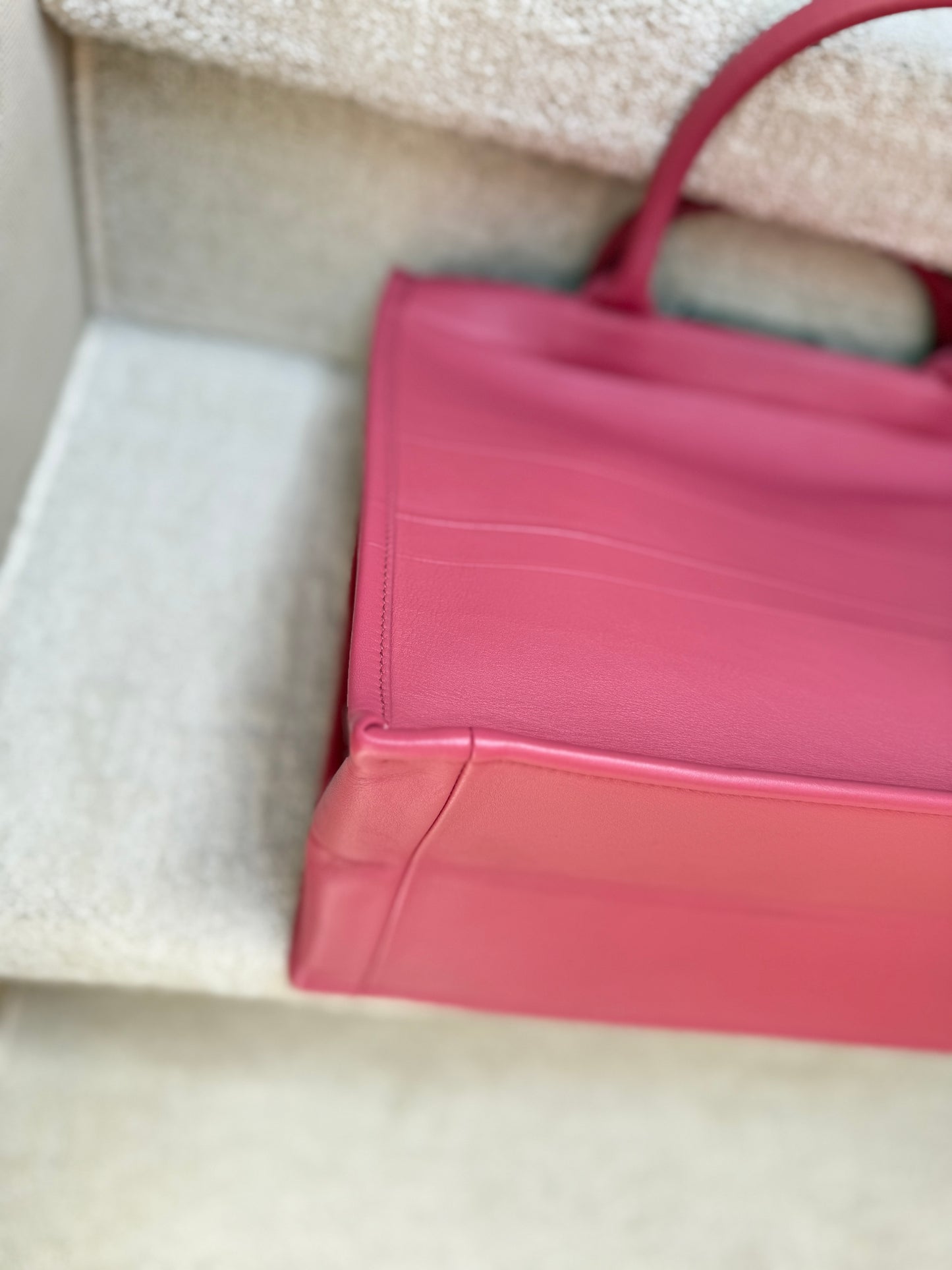 Dior Pink Book Bag handbag in full leather