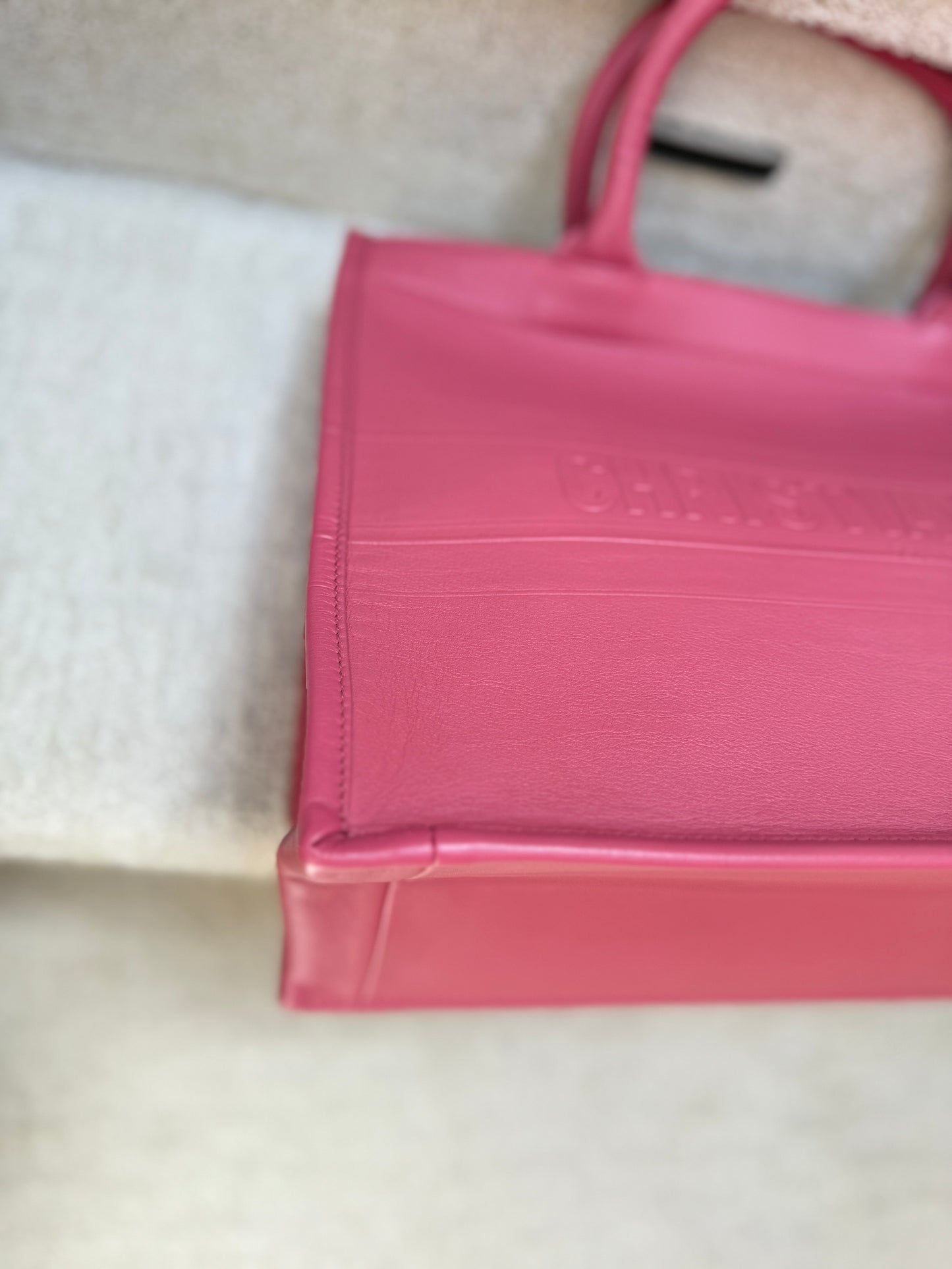 Dior Pink Book Bag handbag in full leather