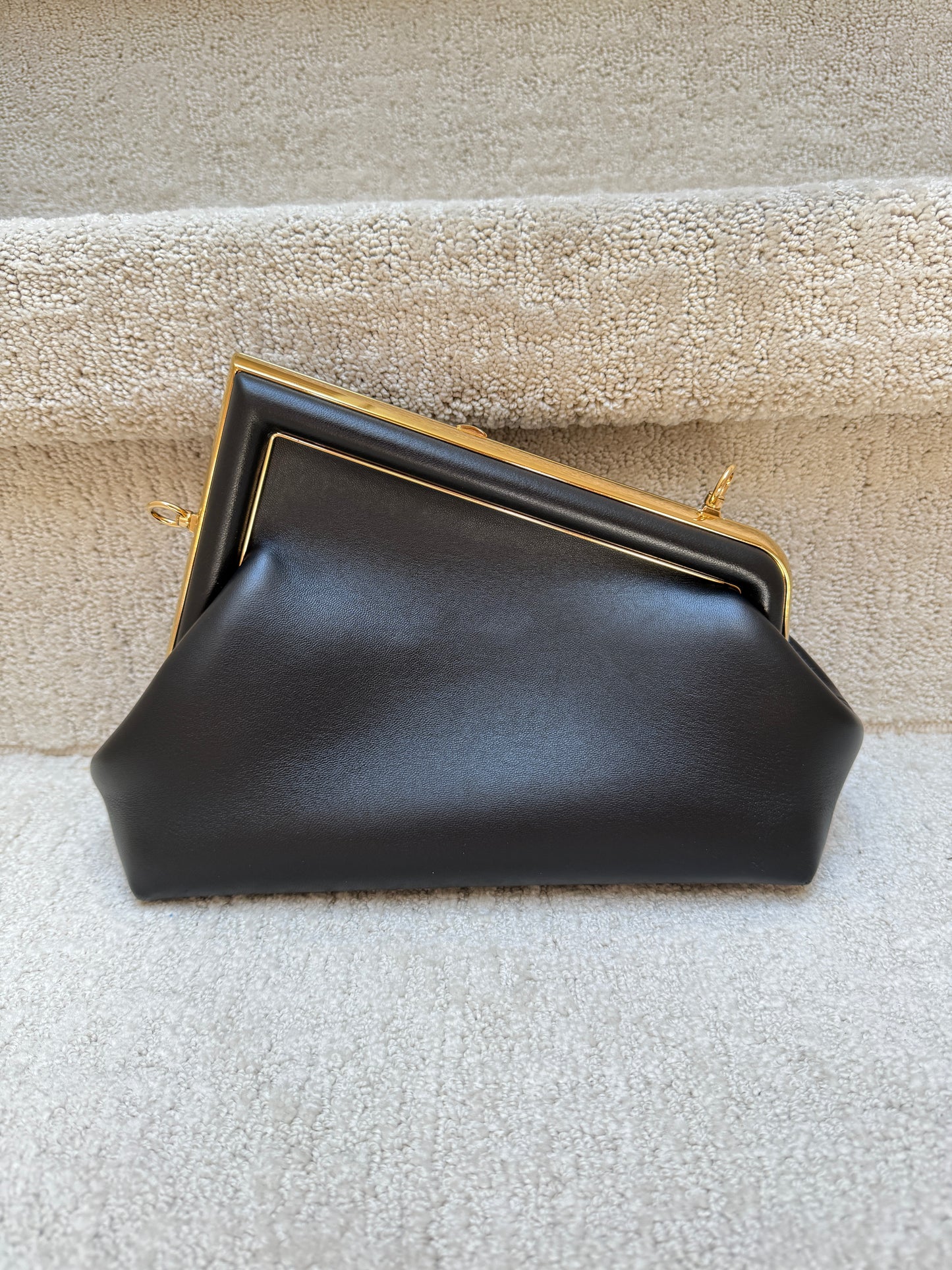 FENDI Shiny Nappa Small Fendi First Black