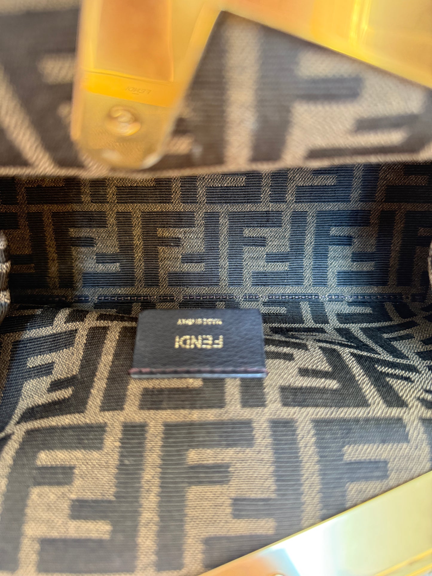 FENDI Shiny Nappa Small Fendi First Black