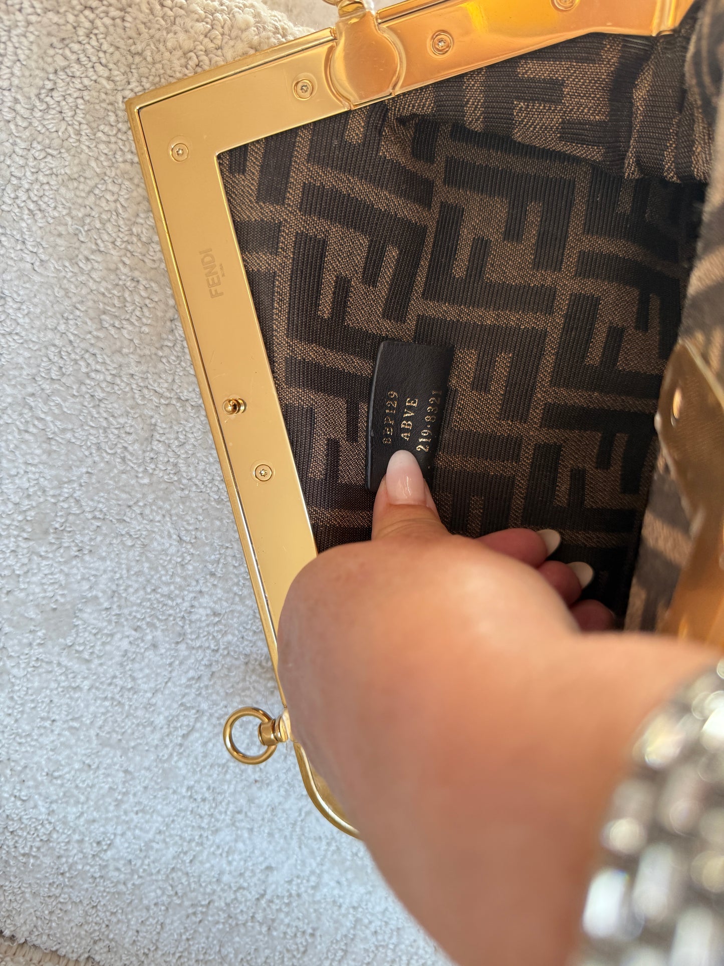 FENDI Shiny Nappa Small Fendi First Black
