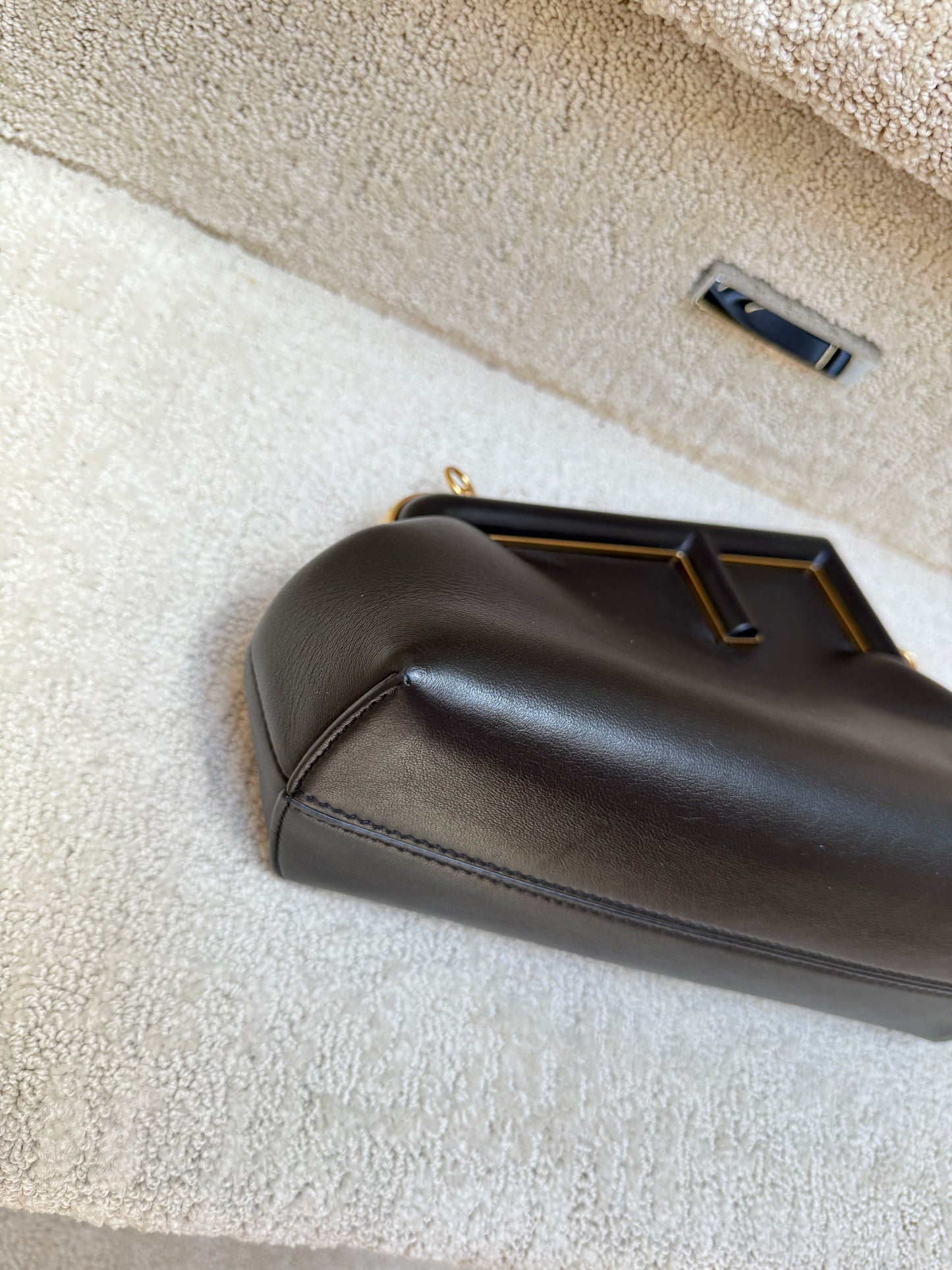 FENDI Shiny Nappa Small Fendi First Black