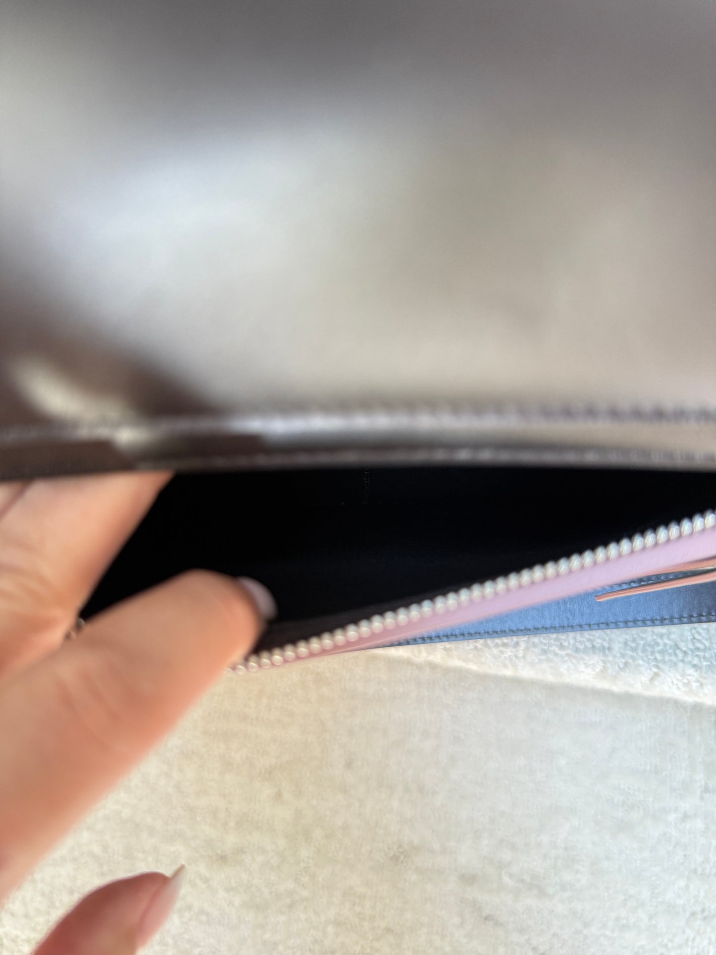 Celine Micro Belt Bag in Black with Pink (2nd Largest size)