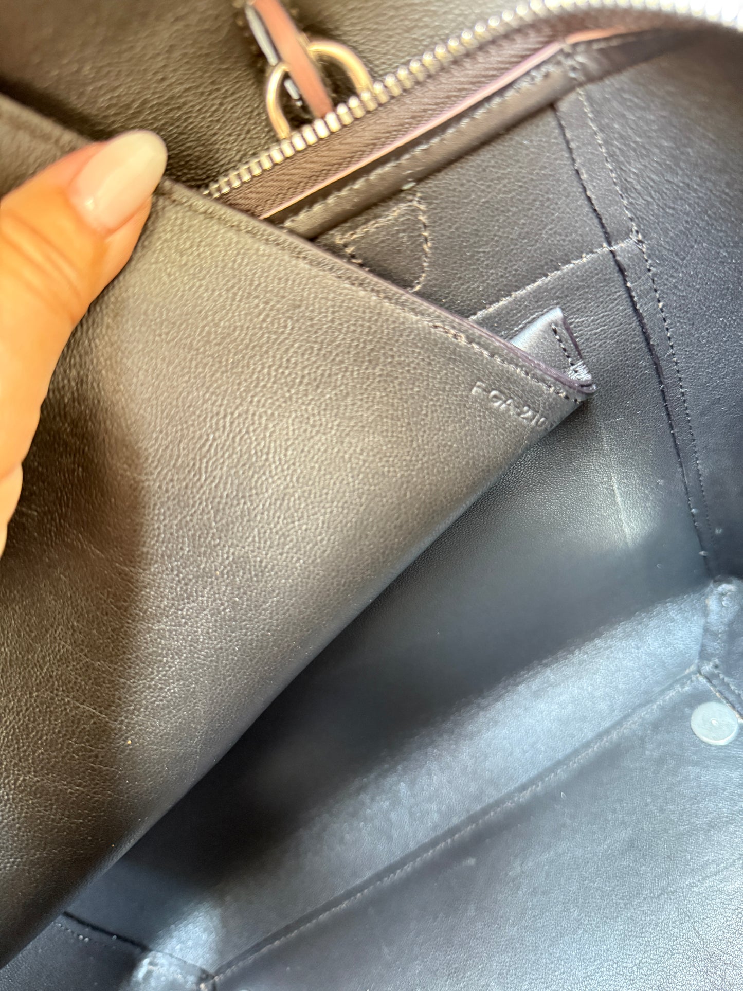 Celine Micro Belt Bag in Black with Pink (2nd Largest size)