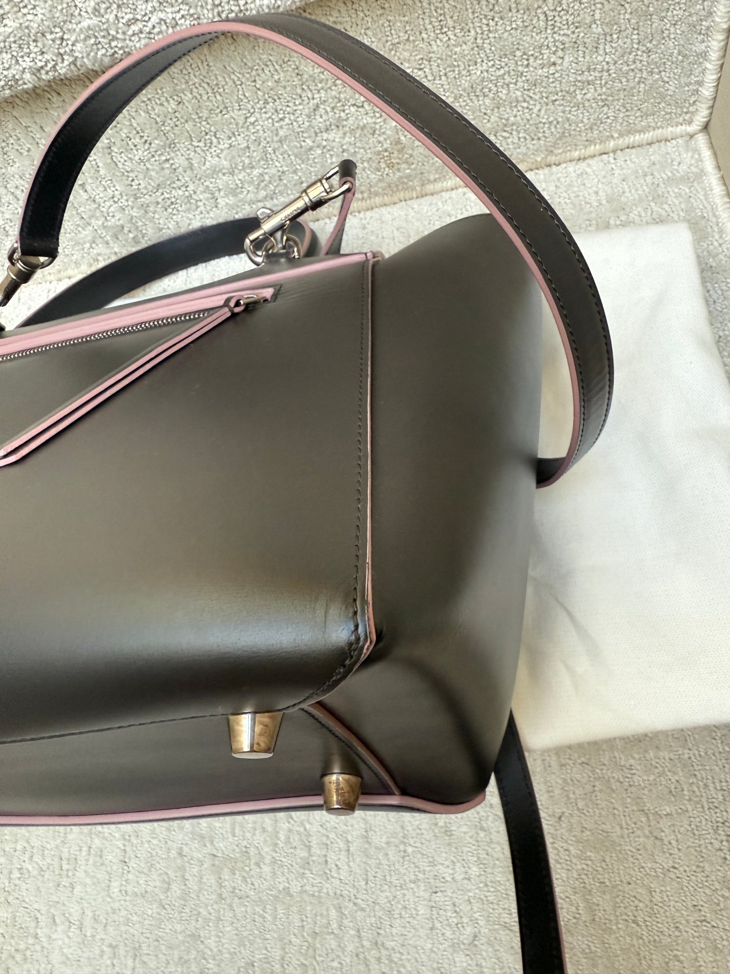 Celine Micro Belt Bag in Black with Pink (2nd Largest size)
