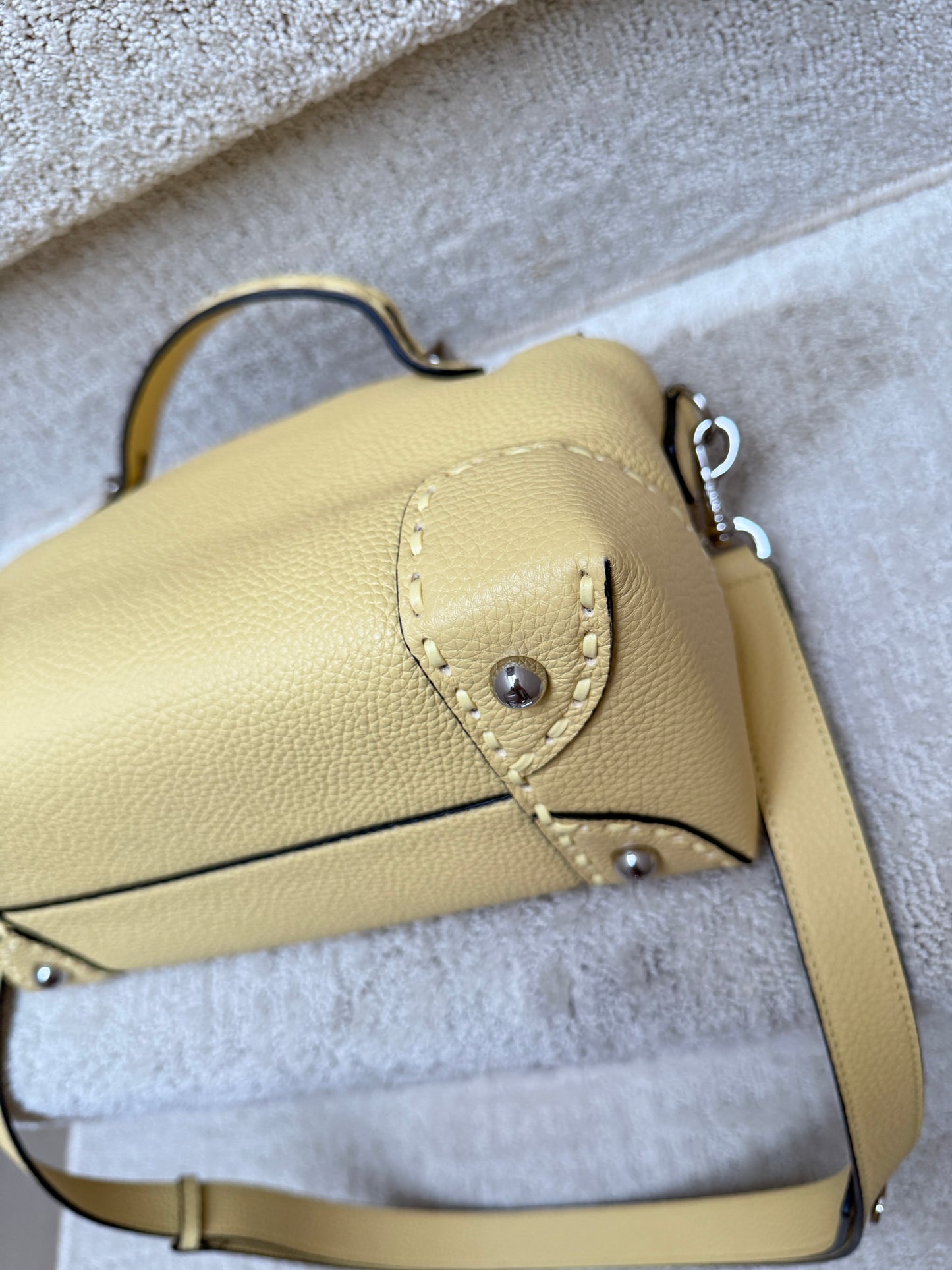 FENDI Cuoio Romano Sellerissima Medium By The Way Boston Bag Sorbetto