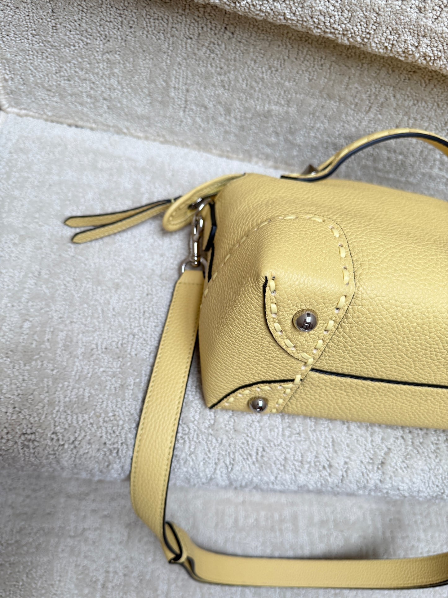 FENDI Cuoio Romano Sellerissima Medium By The Way Boston Bag Sorbetto
