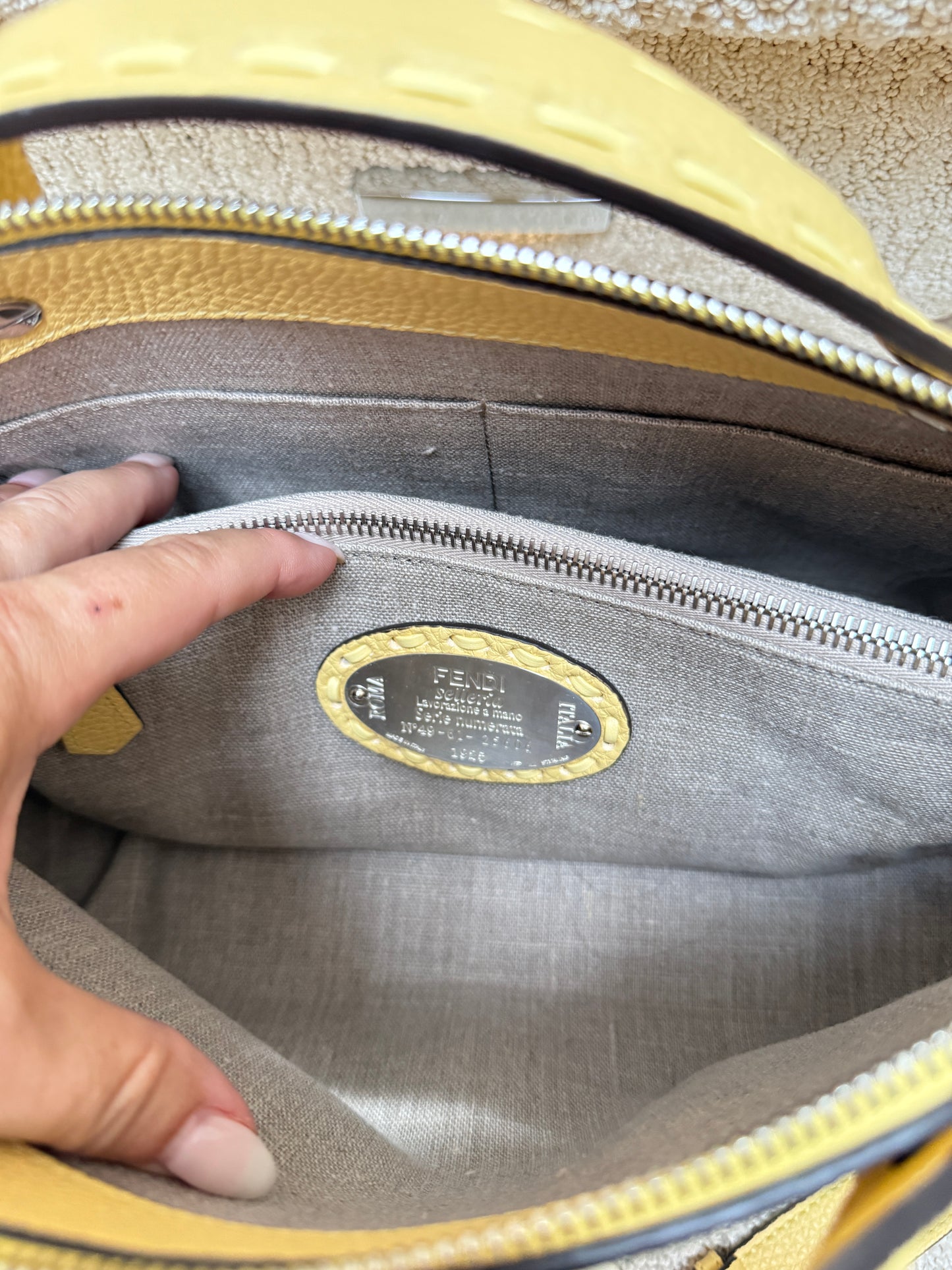 FENDI Cuoio Romano Sellerissima Medium By The Way Boston Bag Sorbetto