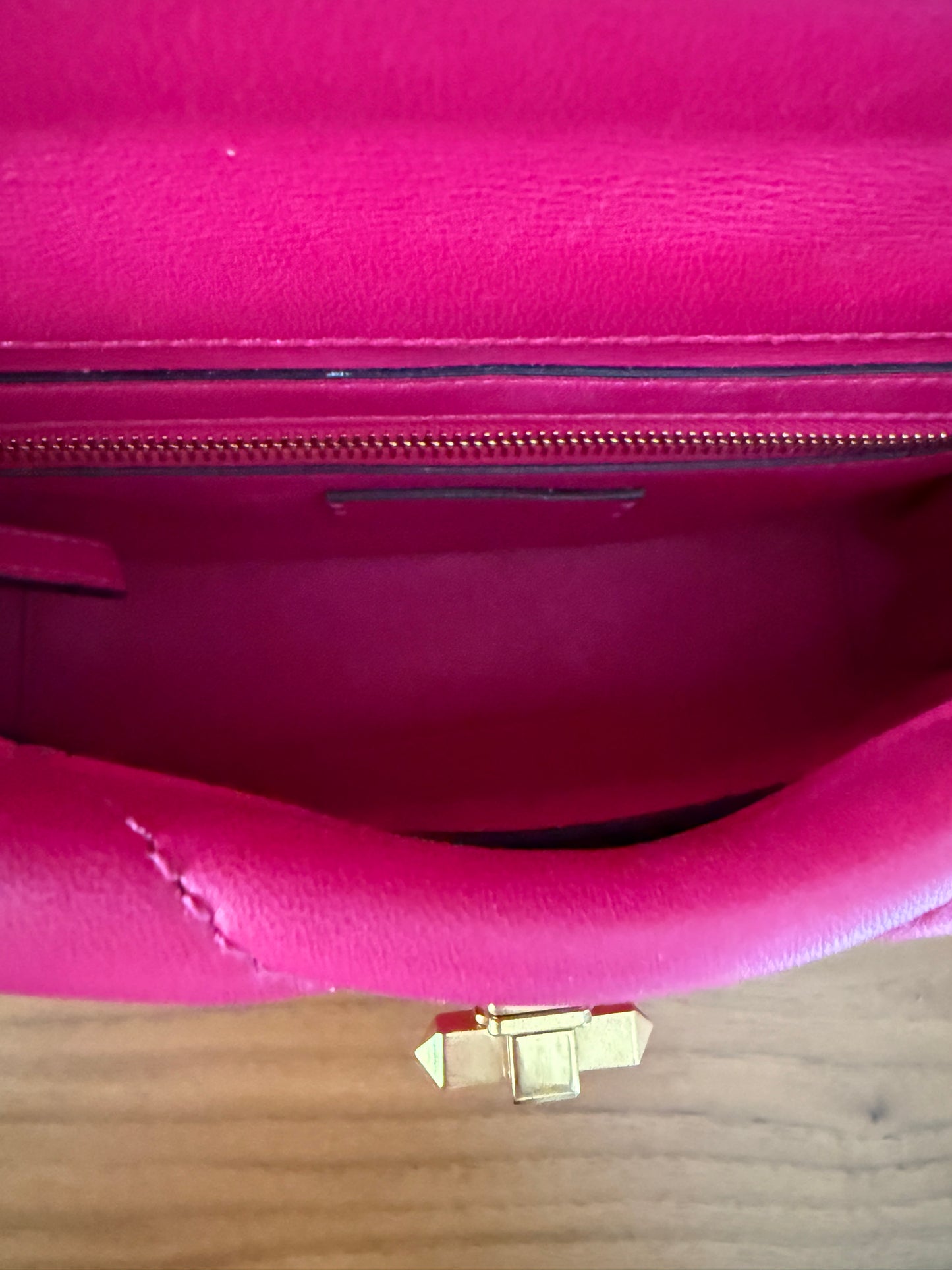 Valentino Roman Stud Medium Shoulder Bag in Dark Pink