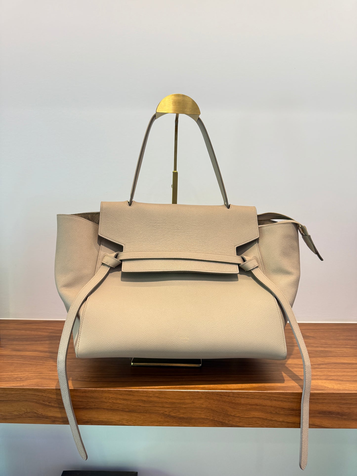 Celine mini belt bag in taupe