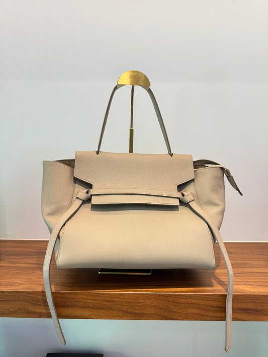 Celine mini belt bag in taupe