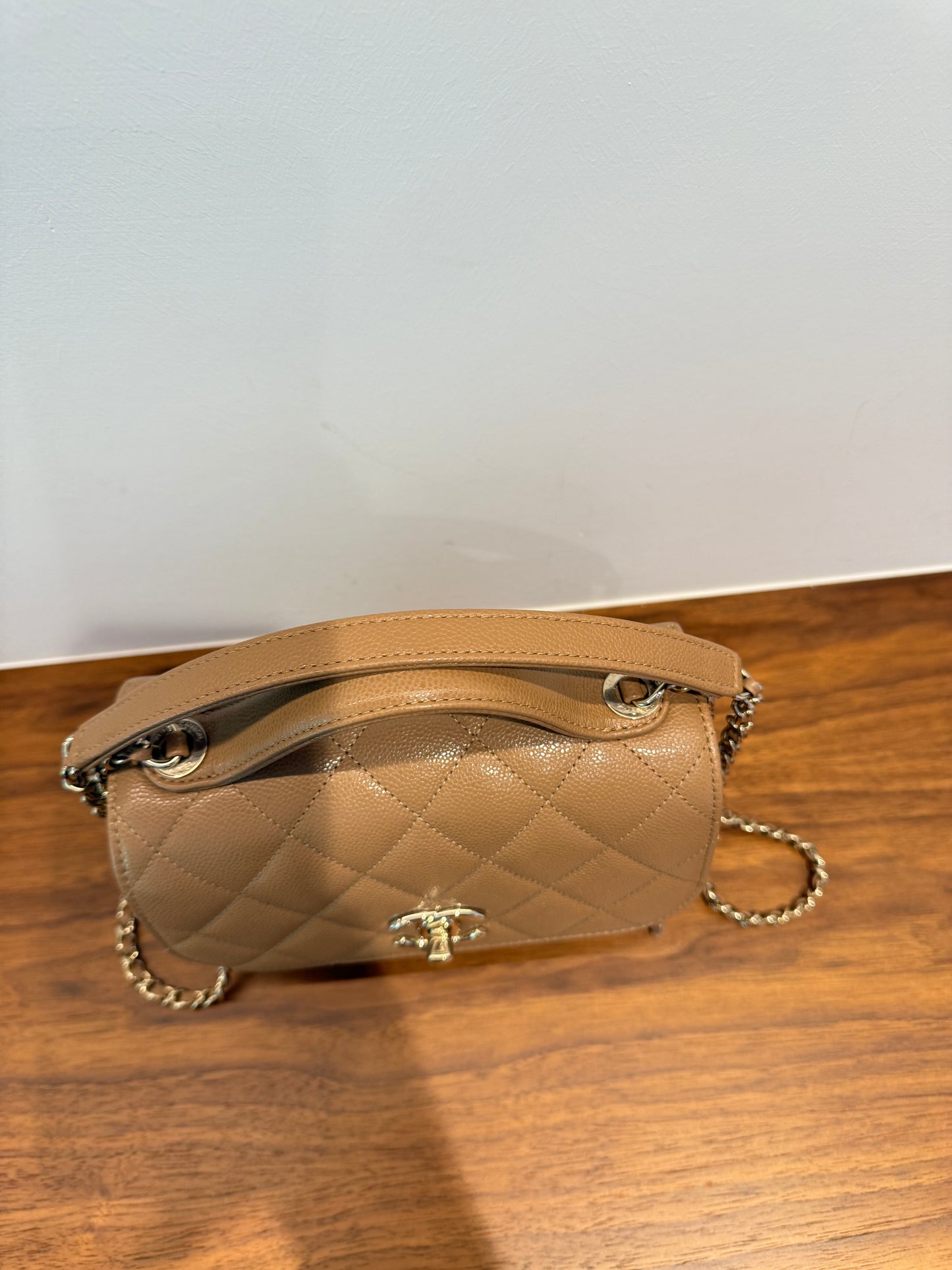 Chanel business Affinity Small in Dark Beige