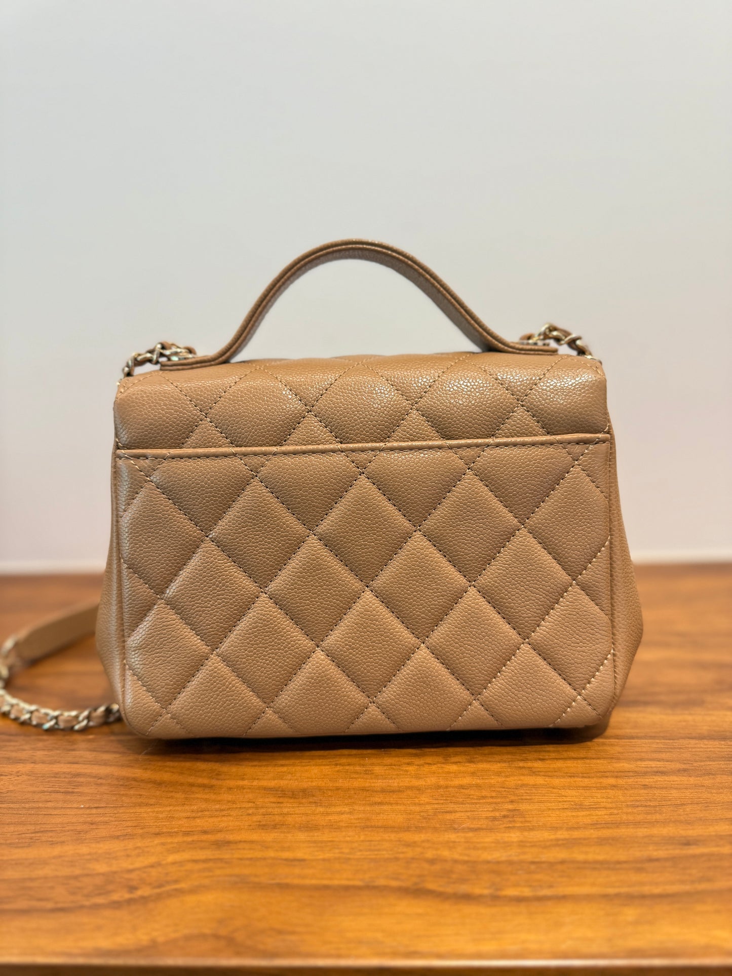 Chanel business Affinity Small in Dark Beige