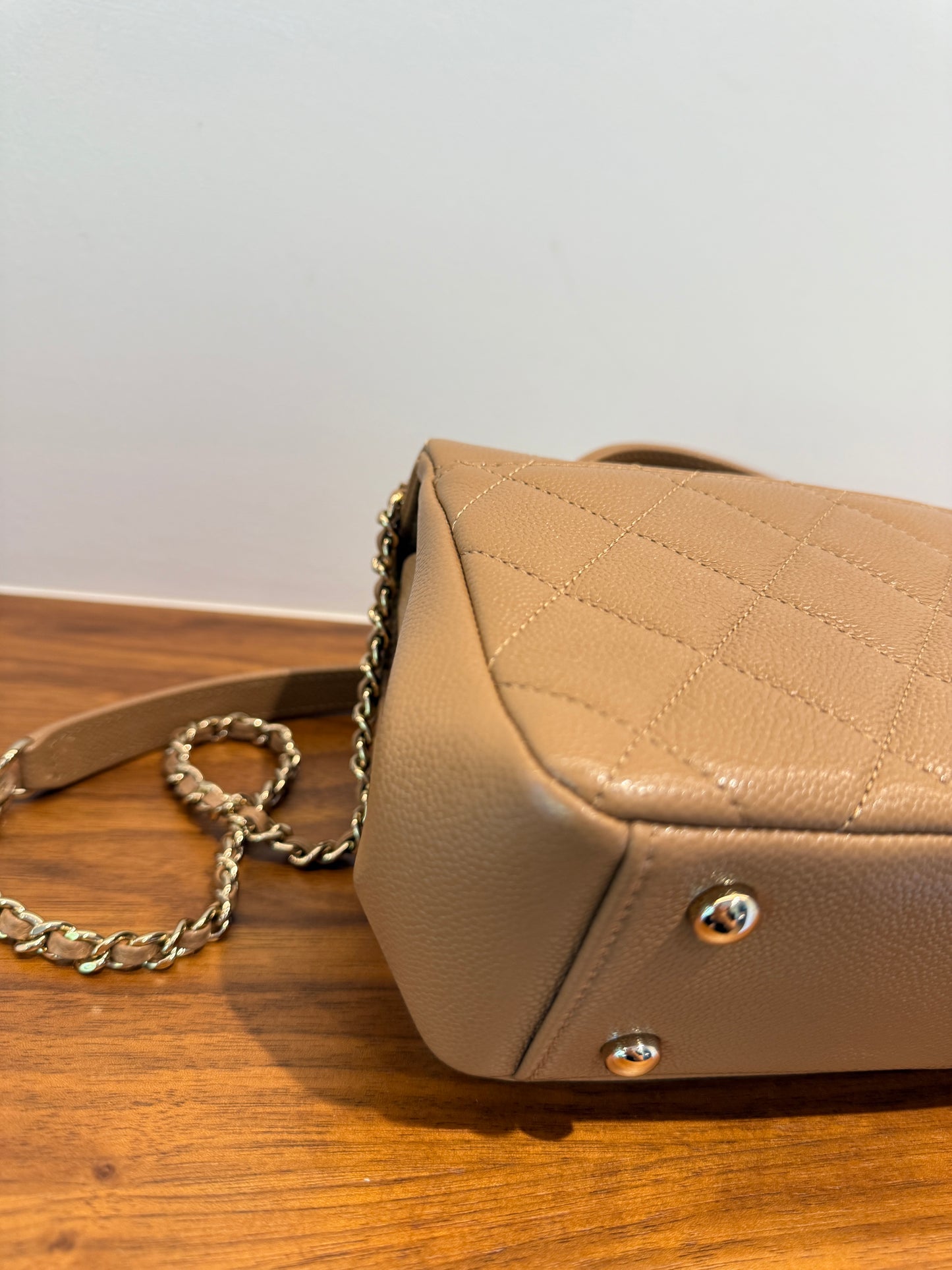 Chanel business Affinity Small in Dark Beige
