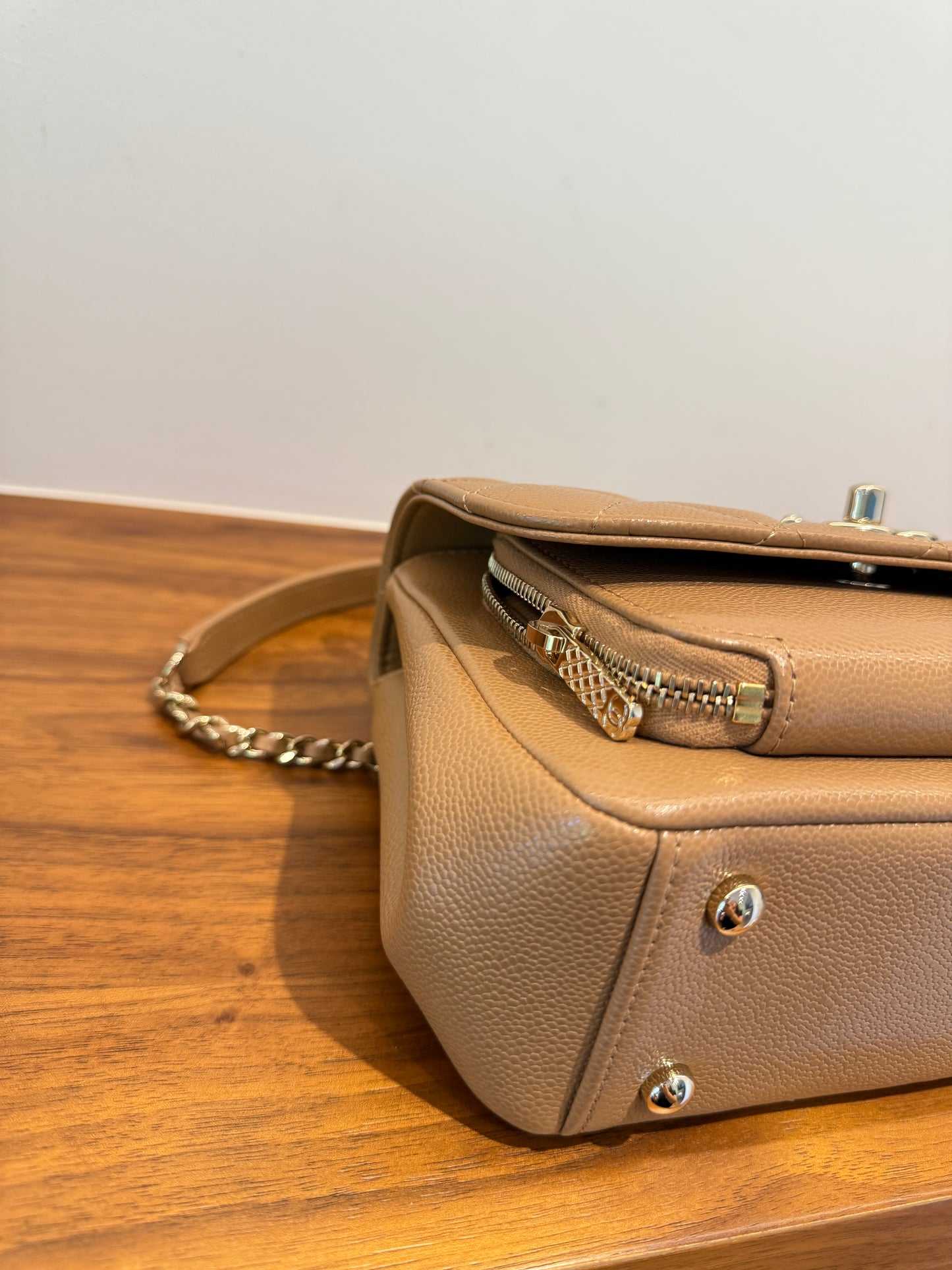 Chanel business Affinity Small in Dark Beige