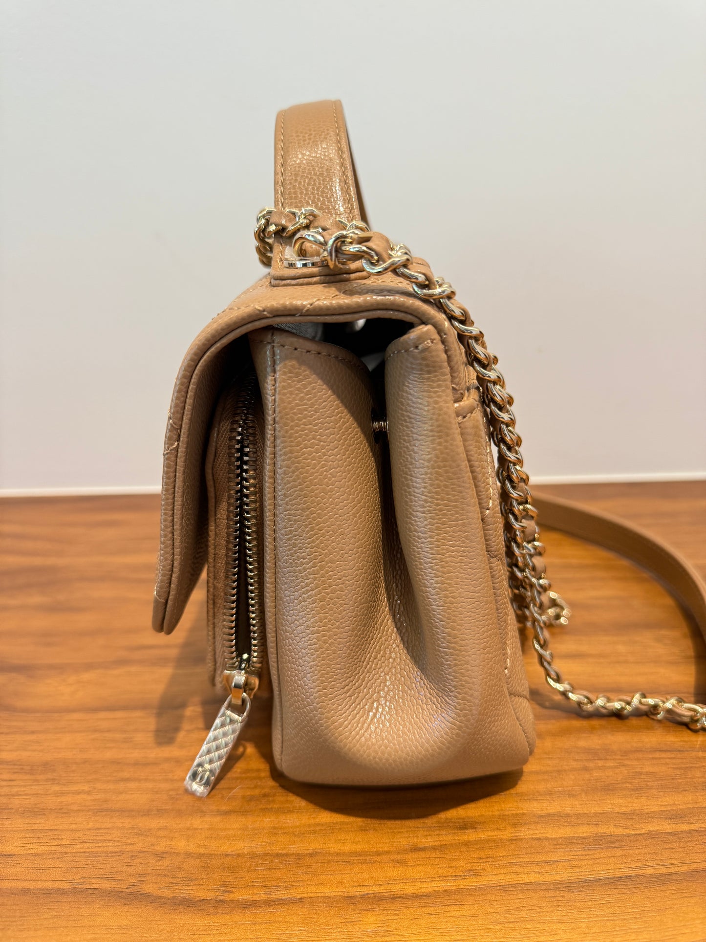 Chanel business Affinity Small in Dark Beige