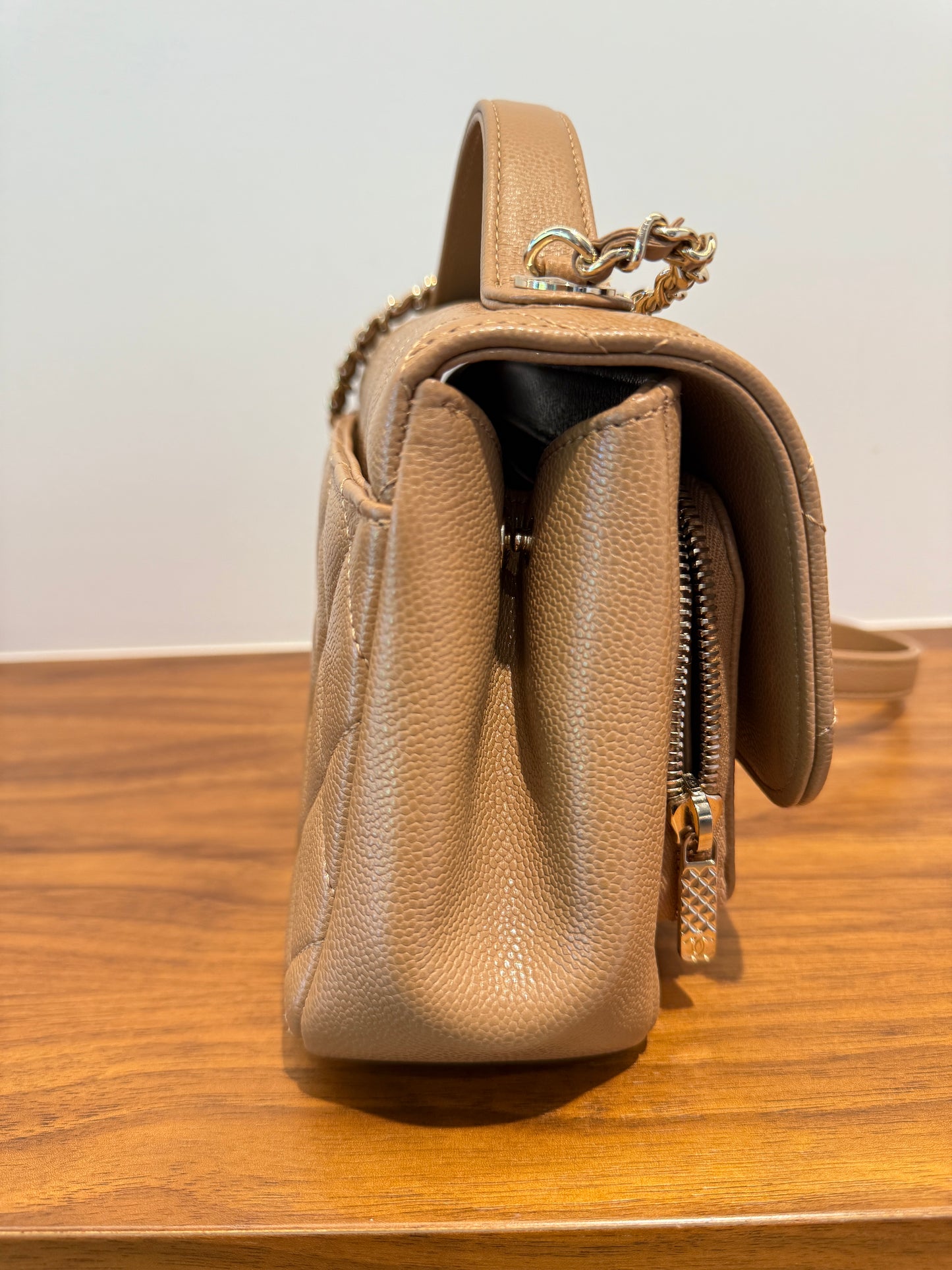 Chanel business Affinity Small in Dark Beige