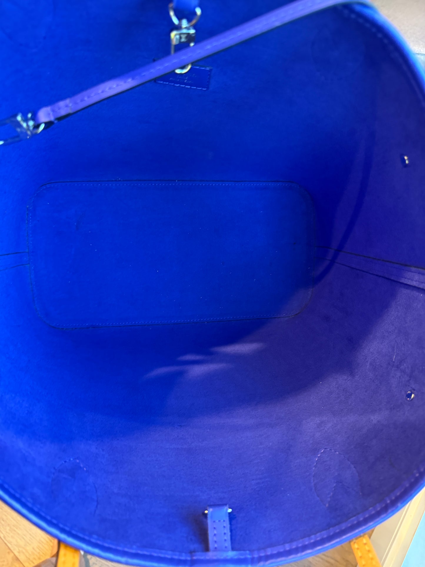 Louis Vuitton Neverfull in EPI Leather Tri colour Noir Figue Safran