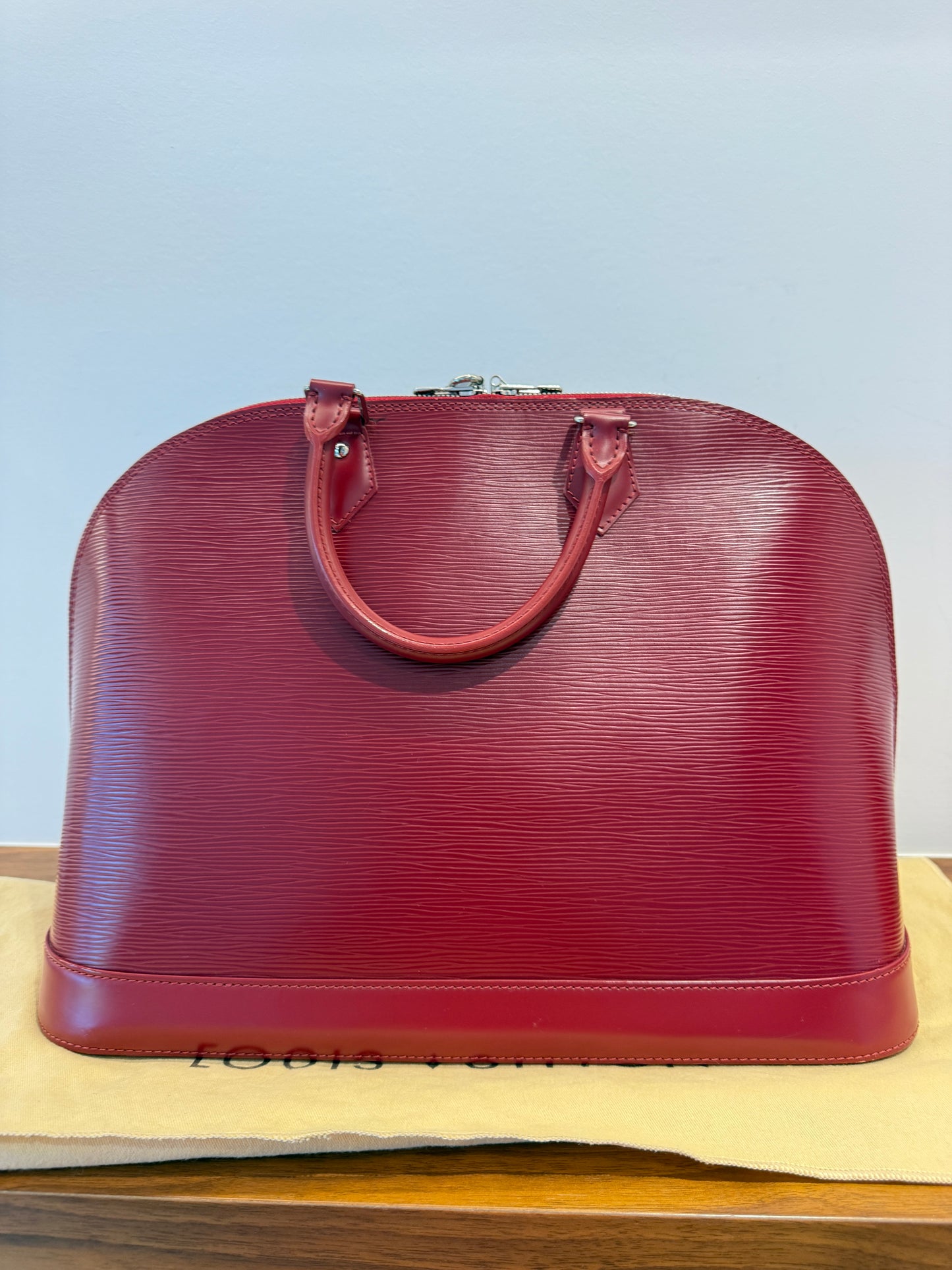Louis Vuitton Alma GM Red Pre-Owned