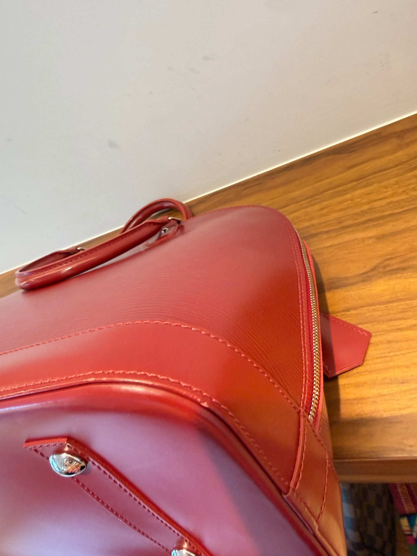 Louis Vuitton Alma GM Red Pre-Owned