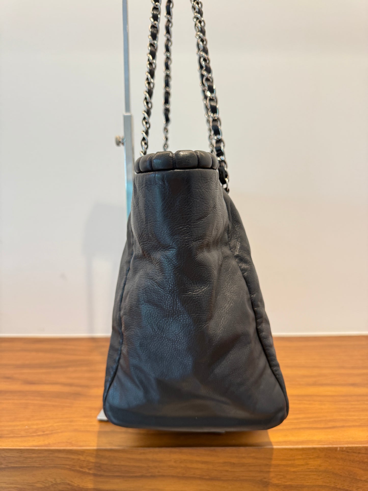 Chanel Coco Shopping Tote in Black Leather Pre-Owned