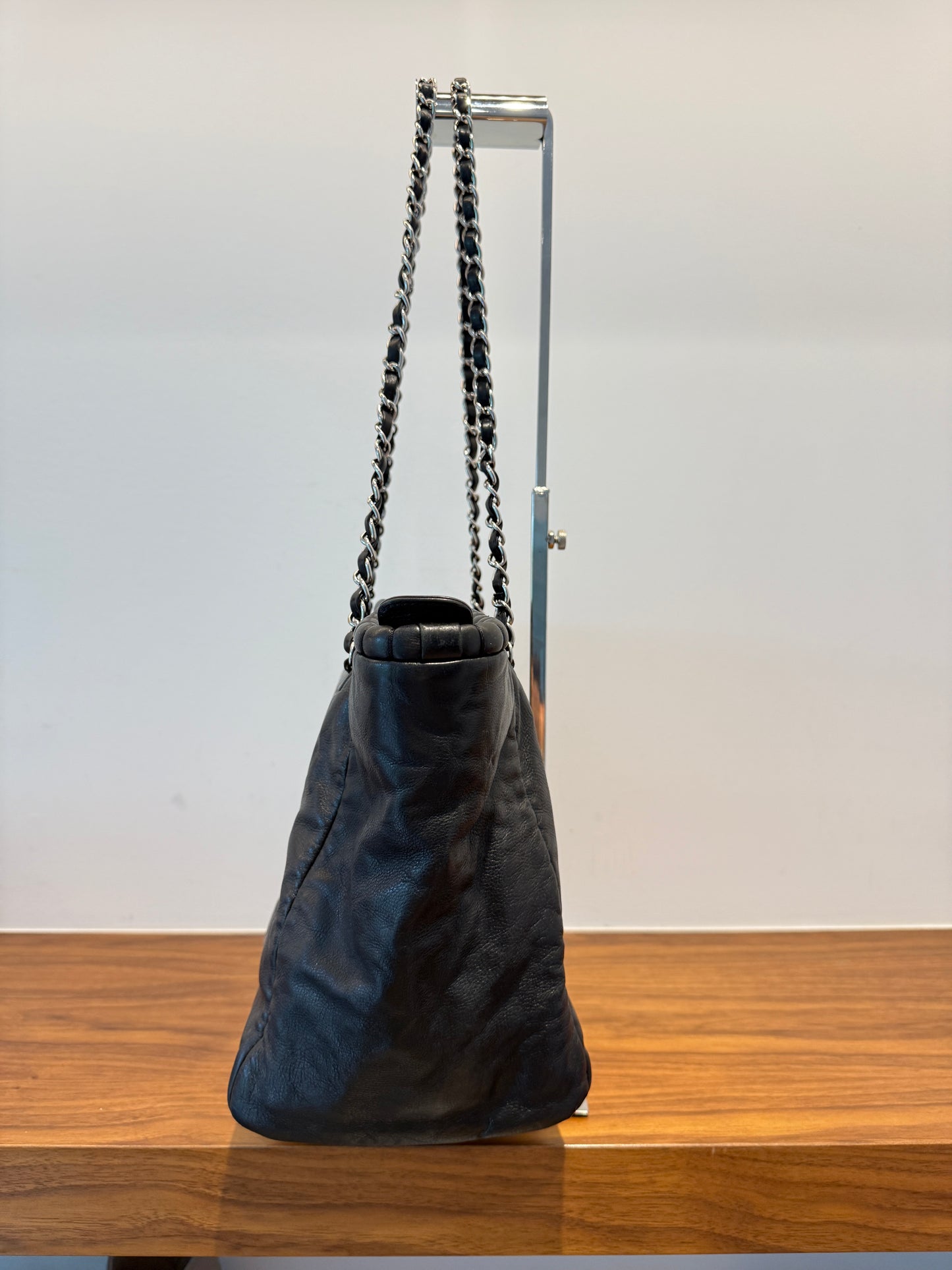 Chanel Coco Shopping Tote in Black Leather Pre-Owned