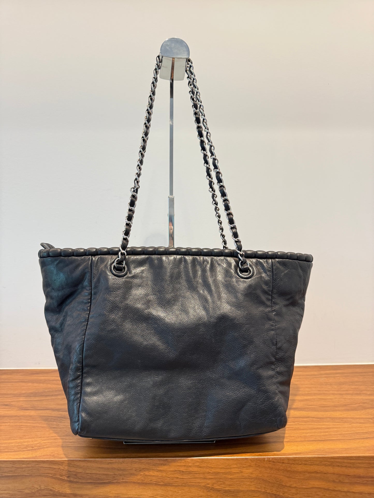 Chanel Coco Shopping Tote in Black Leather Pre-Owned