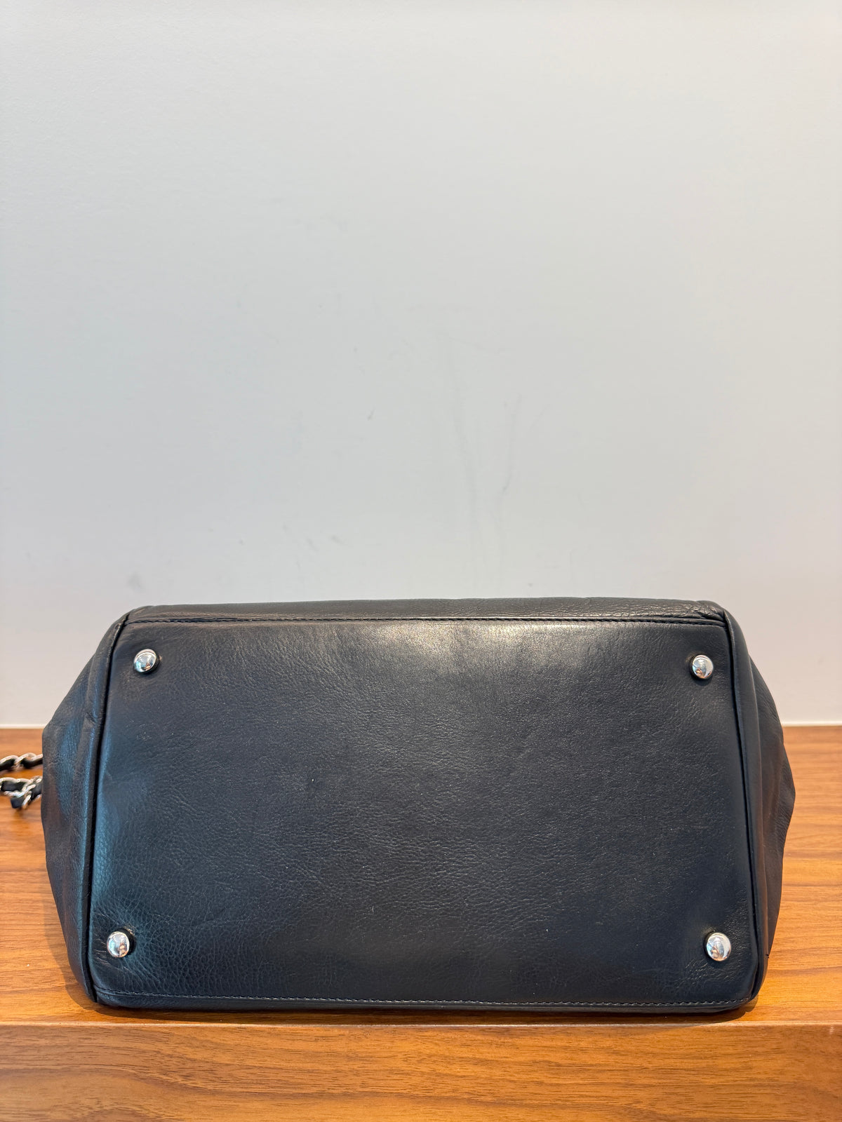 Chanel Coco Shopping Tote in Black Leather Pre-Owned