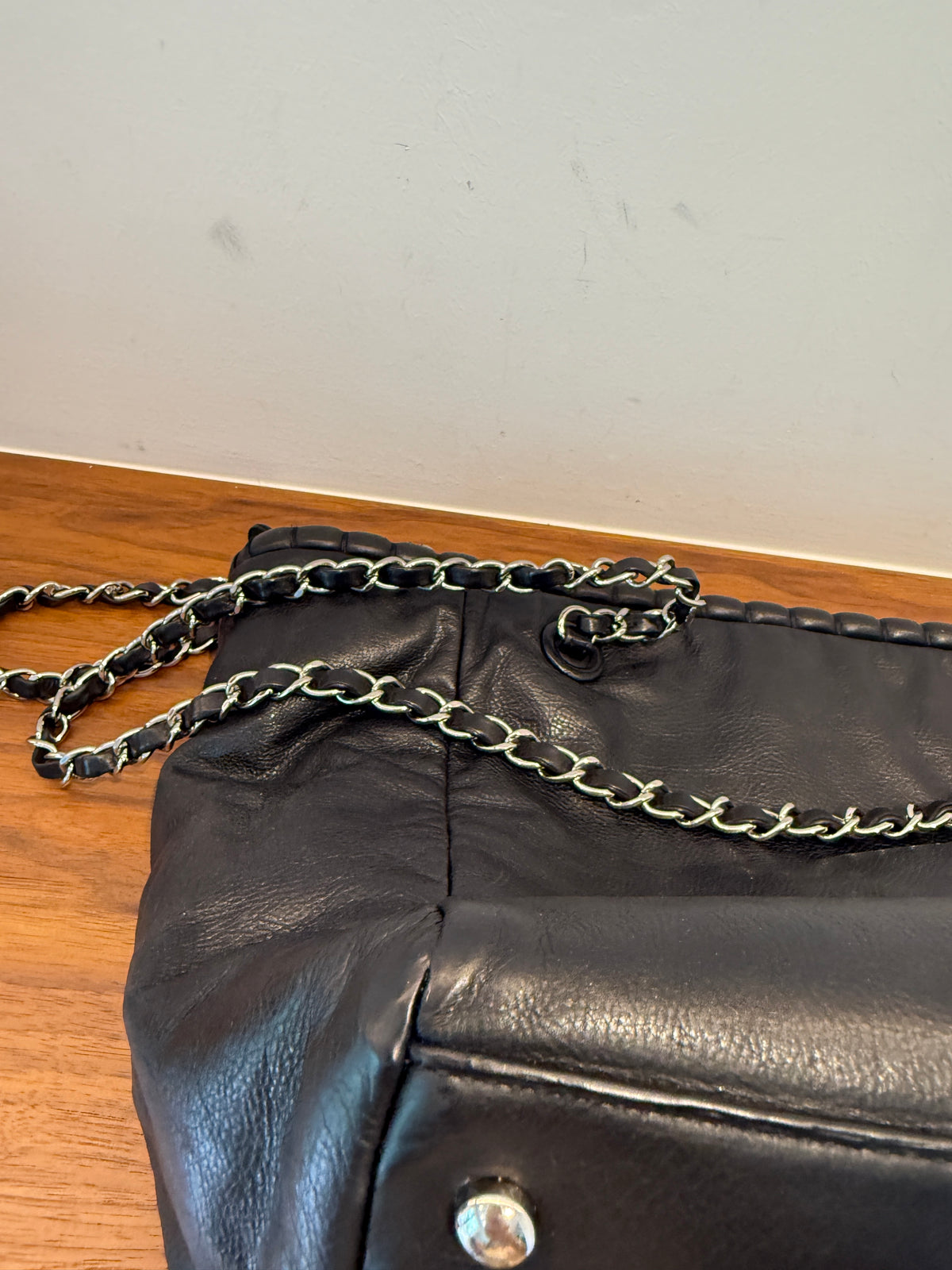 Chanel Coco Shopping Tote in Black Leather Pre-Owned