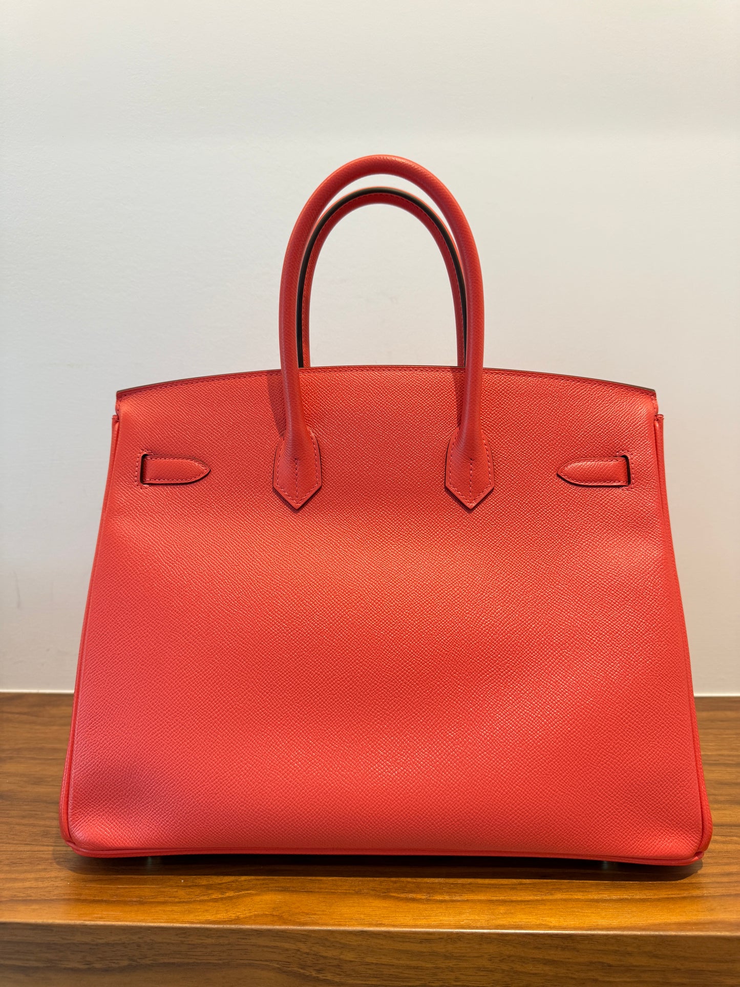 Hermes 2015 Birkin 35 in Rose Jaipur T stamp Pre-Owned