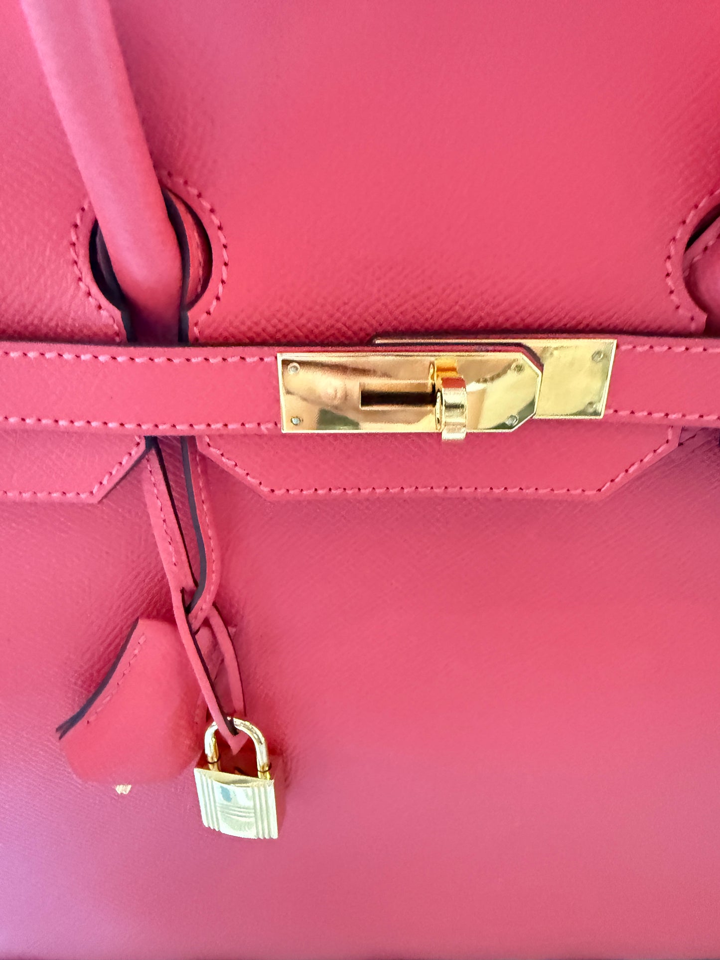 Hermes 2015 Birkin 35 in Rose Jaipur T stamp Pre-Owned