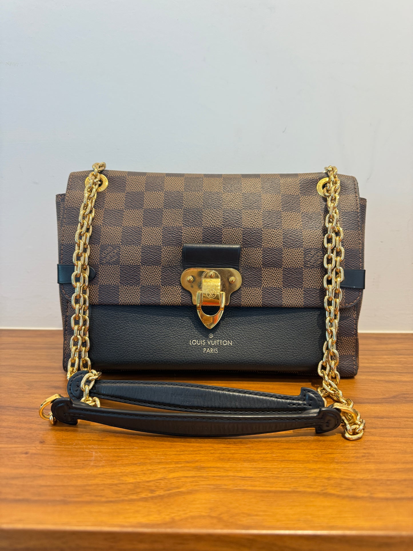 Louis Vuitton Damier Ebene Vavin PM Black Pre-Owned