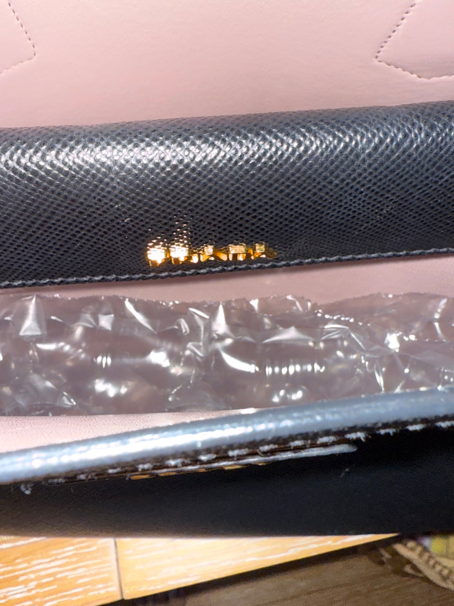 Prada Saffiano Cuir Medium Double Bag Black