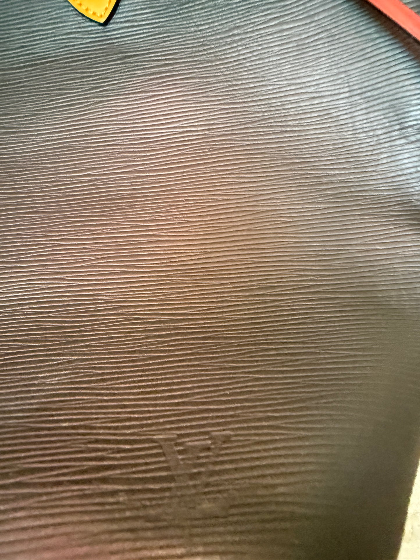 Louis Vuitton Neverfull in EPI Leather Tri colour Noir Figue Safran