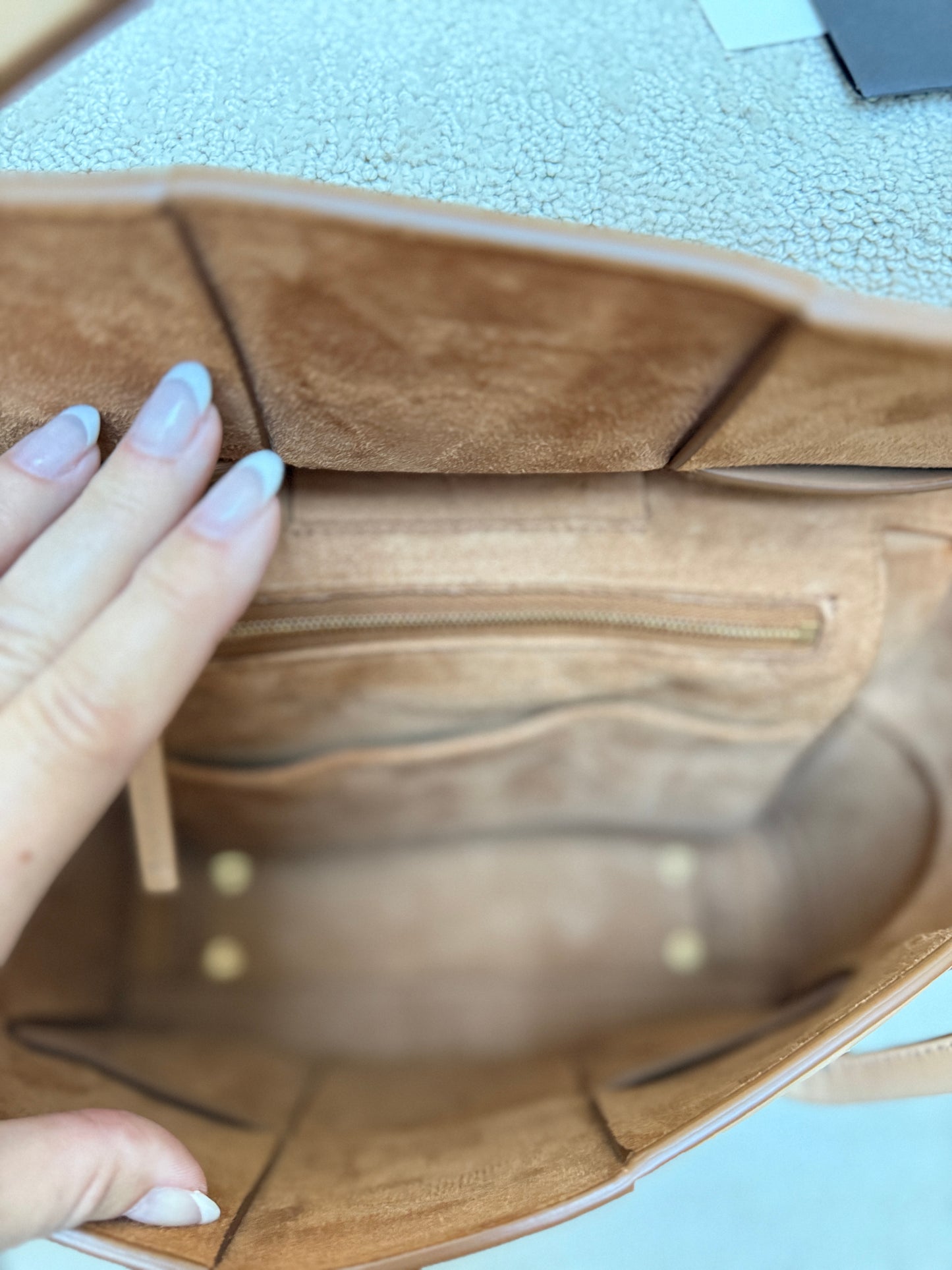 Bottega Veneta Arco Tote Small Caramel