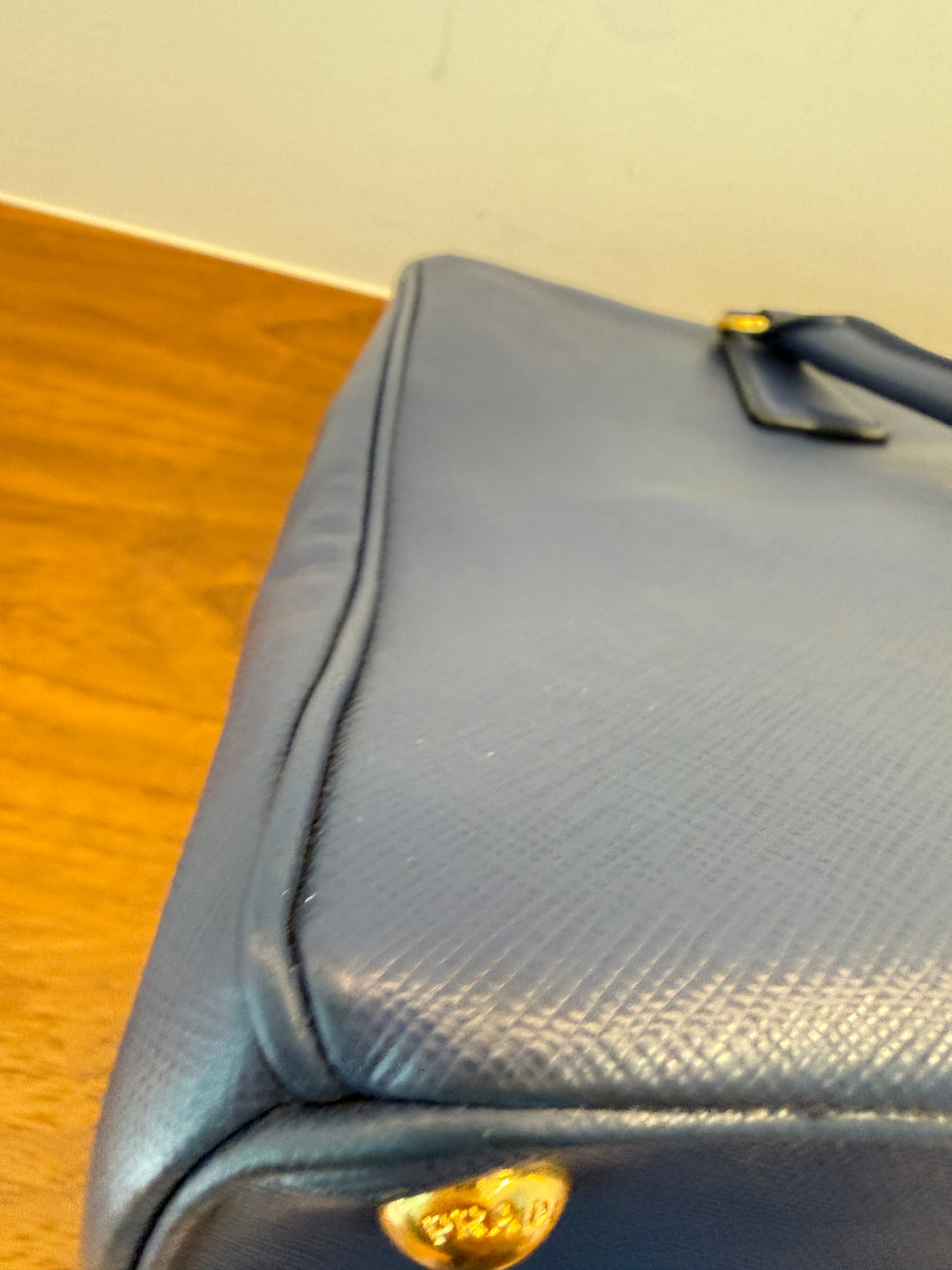 Prada Galleria Large in Saffiano Leather in Navy Blue Pre-Owned