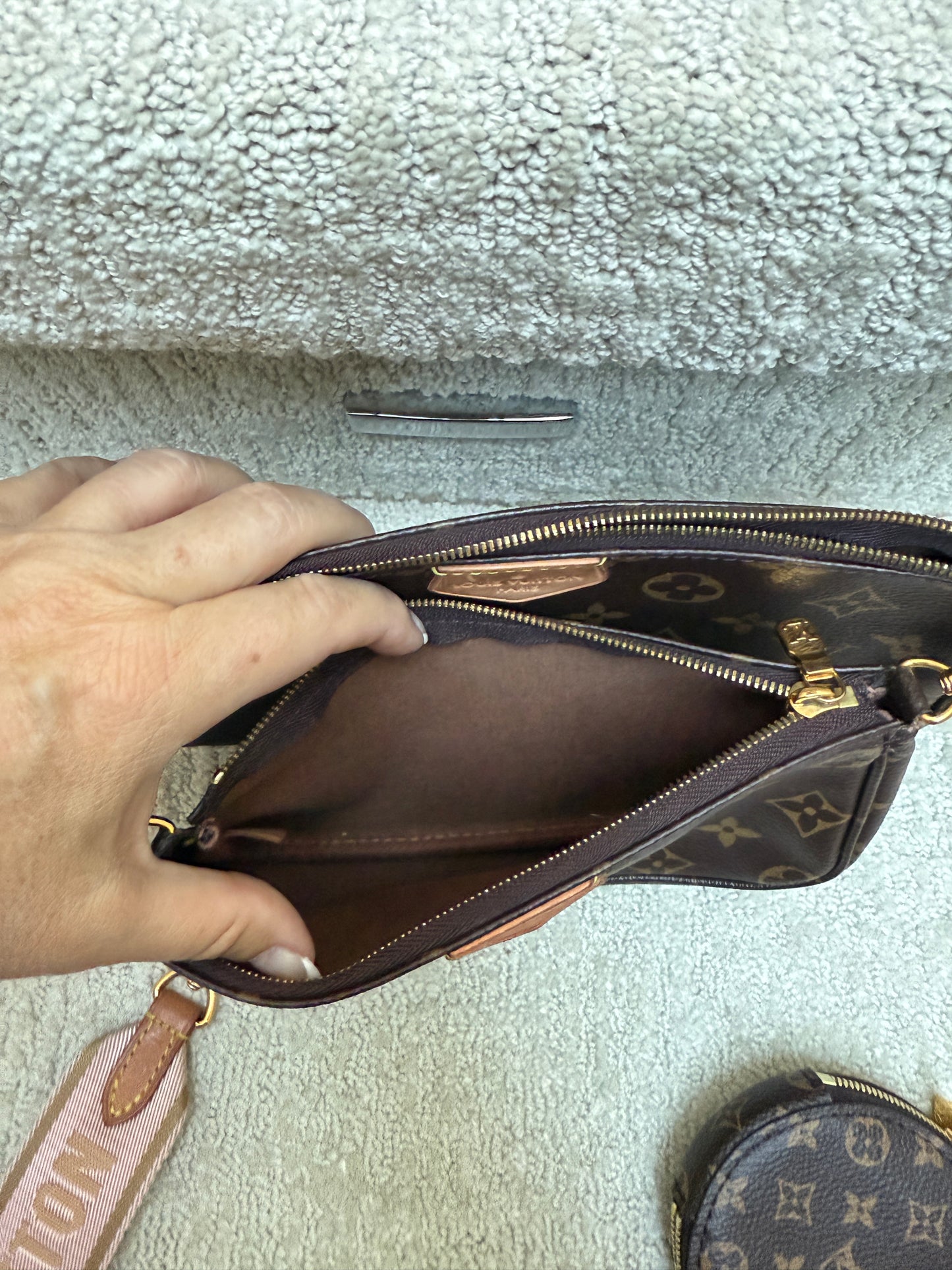 Louis Vuitton Monogram Multi Pochette Accessories Rose Clair