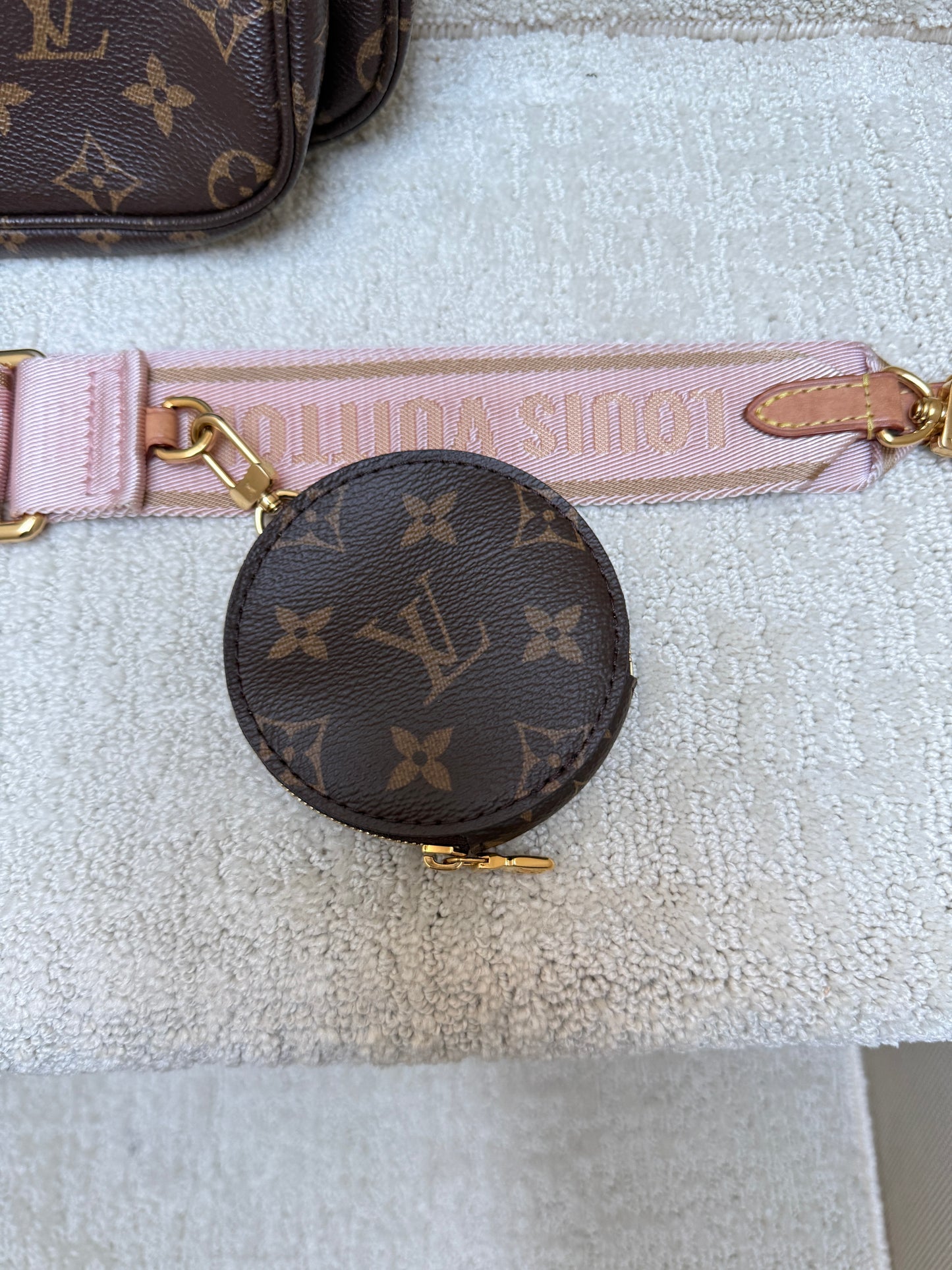 Louis Vuitton Monogram Multi Pochette Accessories Rose Clair